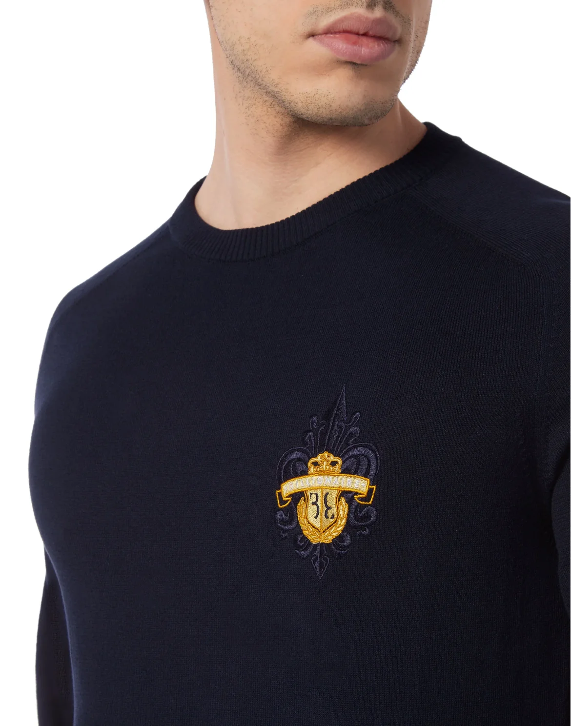 Pullover Round Neck LS, цвет: Синий