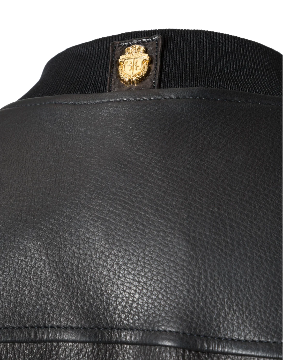 Leather Bomber "Robert", цвет: Черный