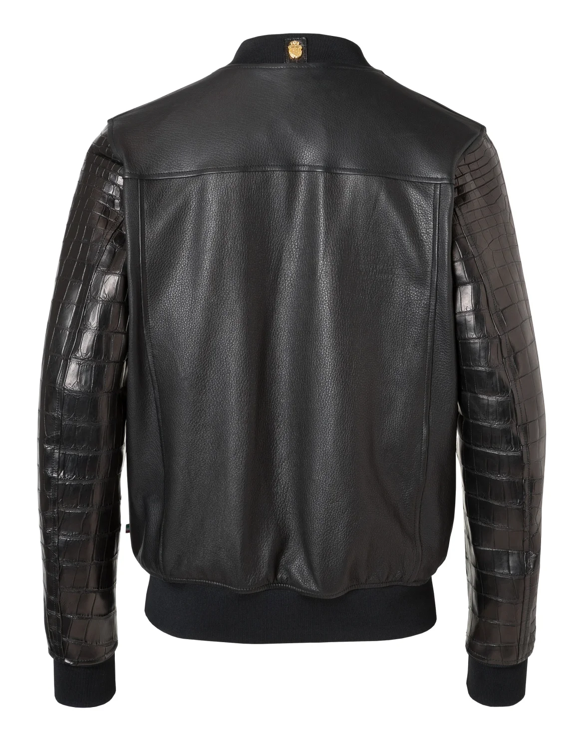 Leather Bomber "Robert", цвет: Черный