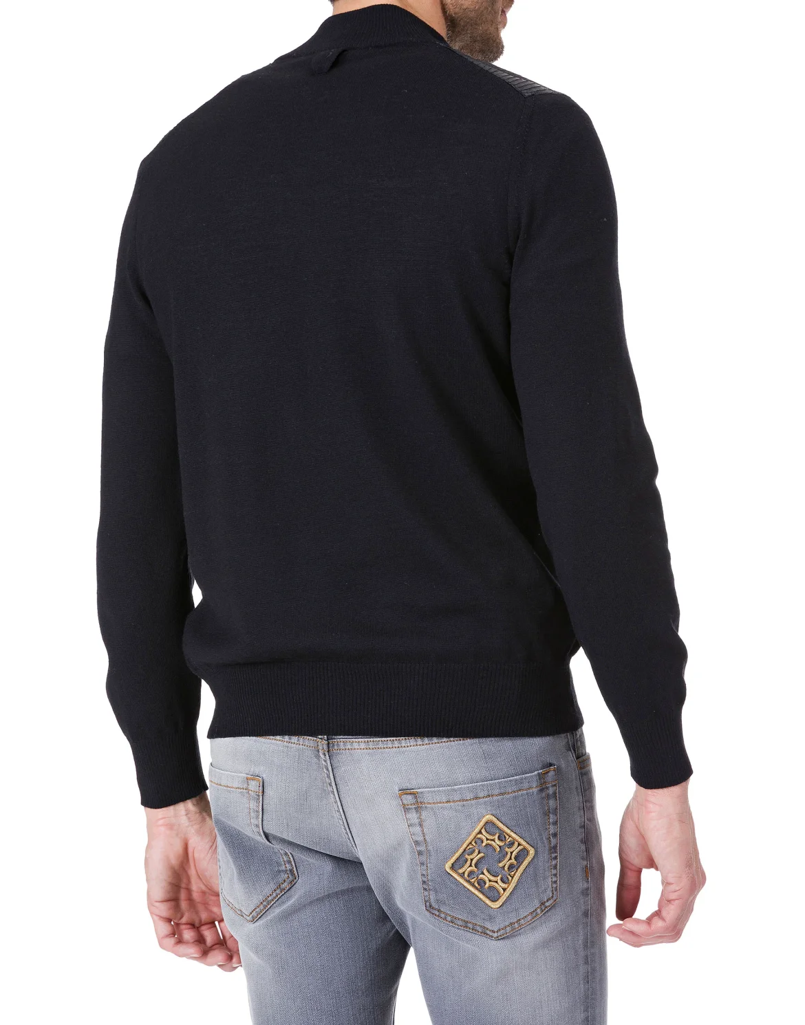 Pullover zip mock "Florian", цвет: Черный