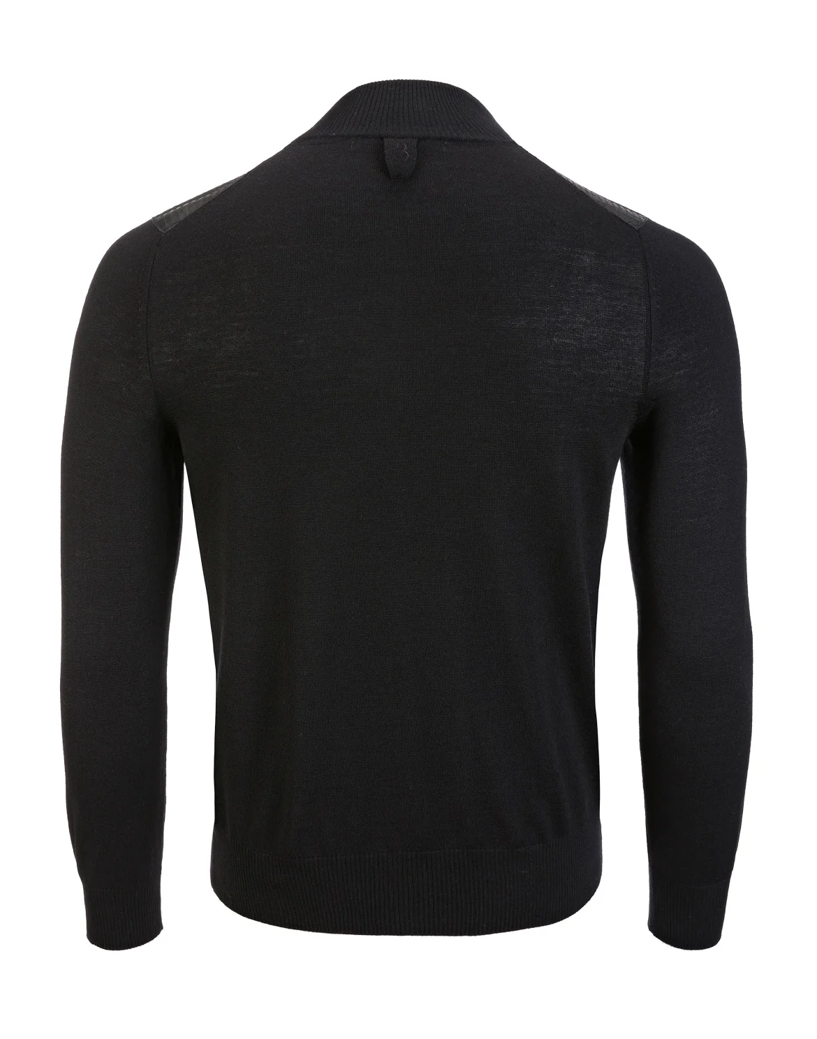 Pullover zip mock "Florian", цвет: Черный