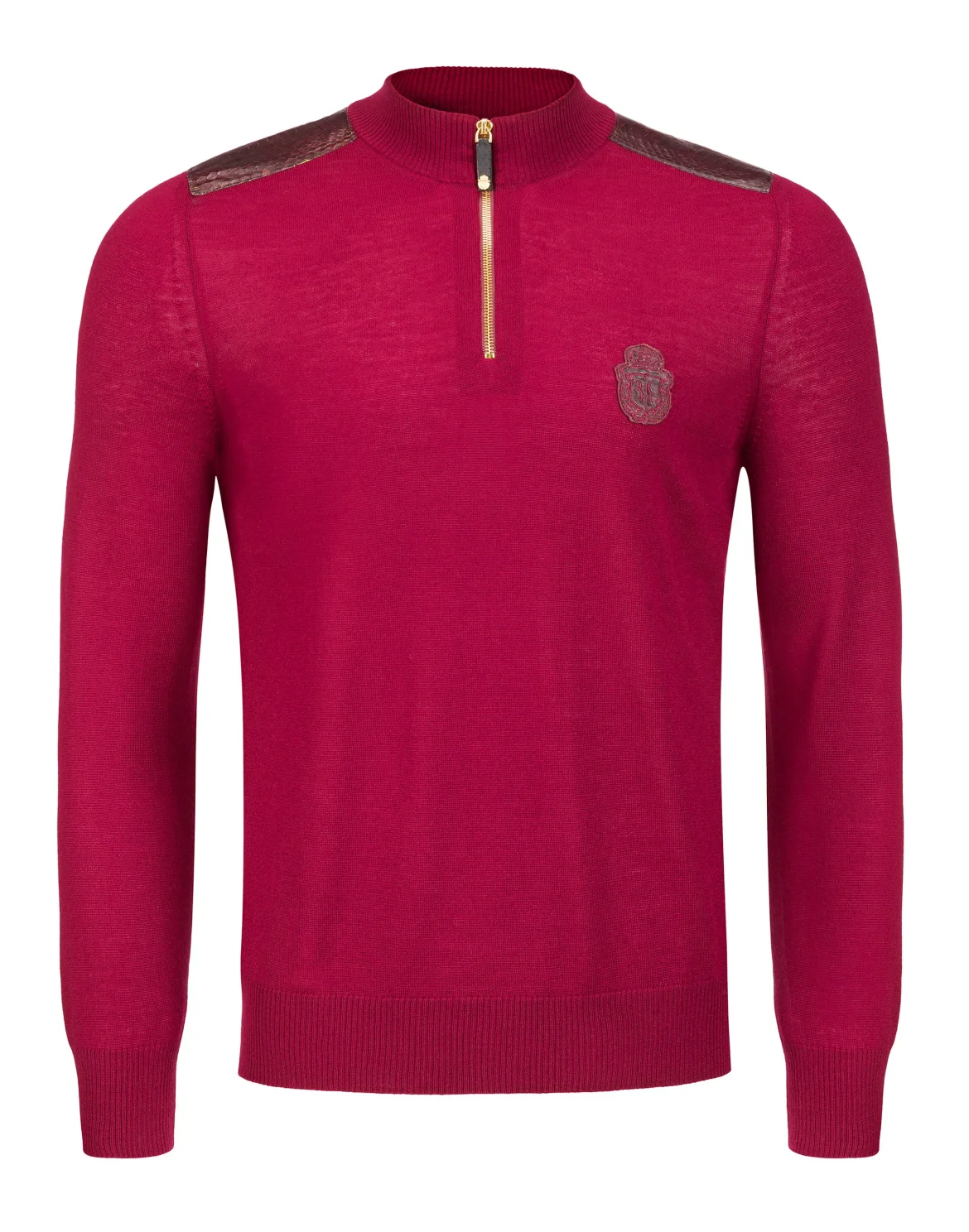 Pullover zip mock "Florian", цвет: Красный