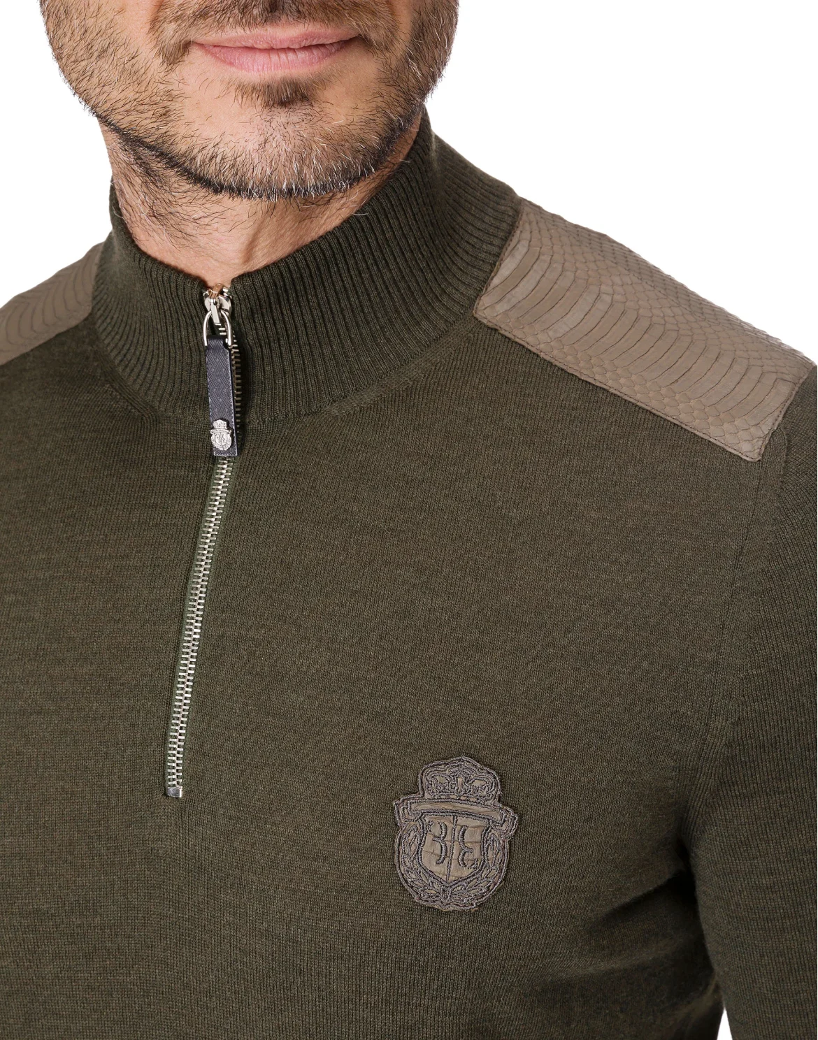 Pullover zip mock "Florian", цвет: Камуфляж