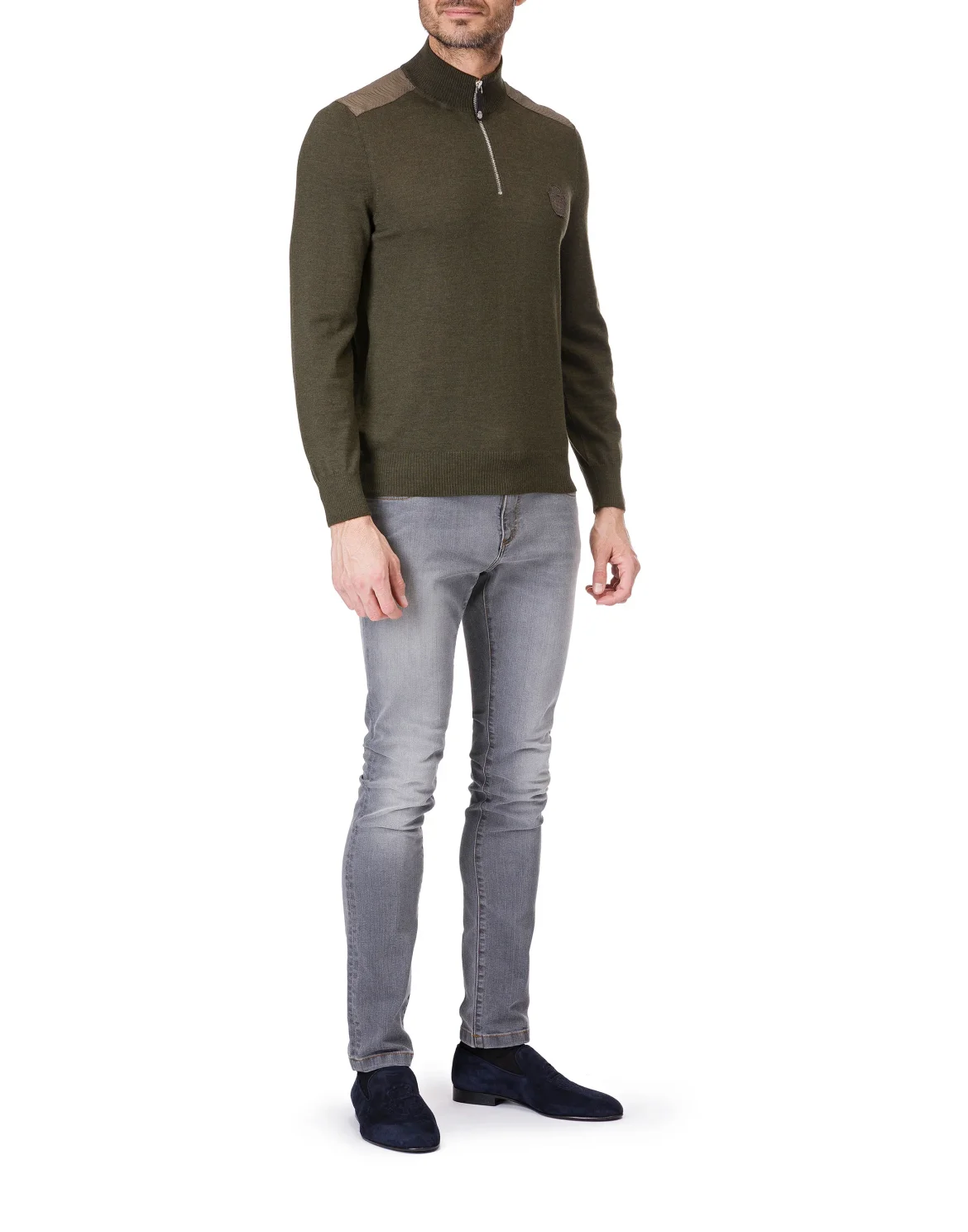 Pullover zip mock "Florian", цвет: Камуфляж