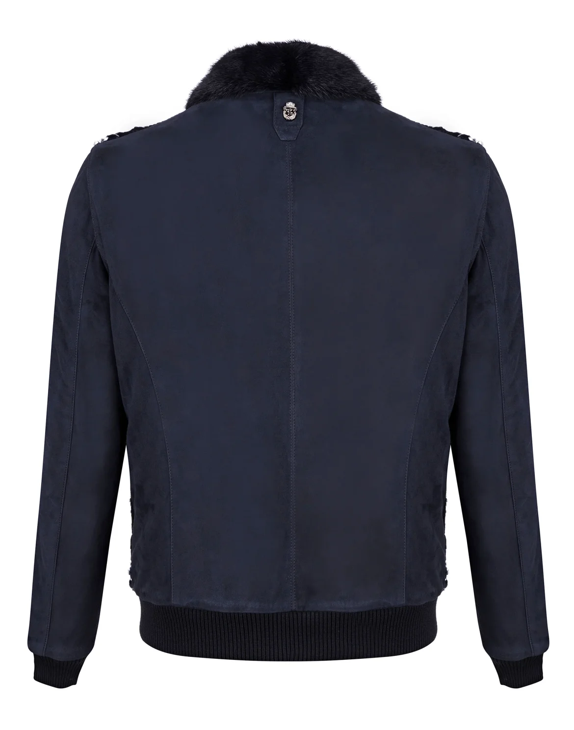 Leather Bomber "Tanguy", цвет: Синий