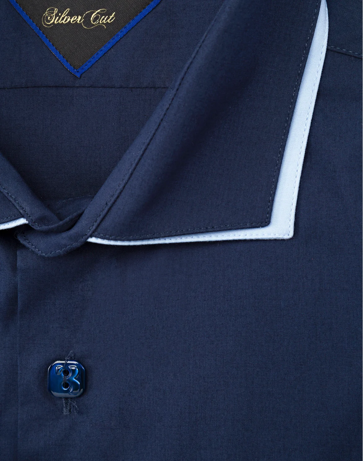 Shirt Silver Cut LS "Antòn", цвет: Синий