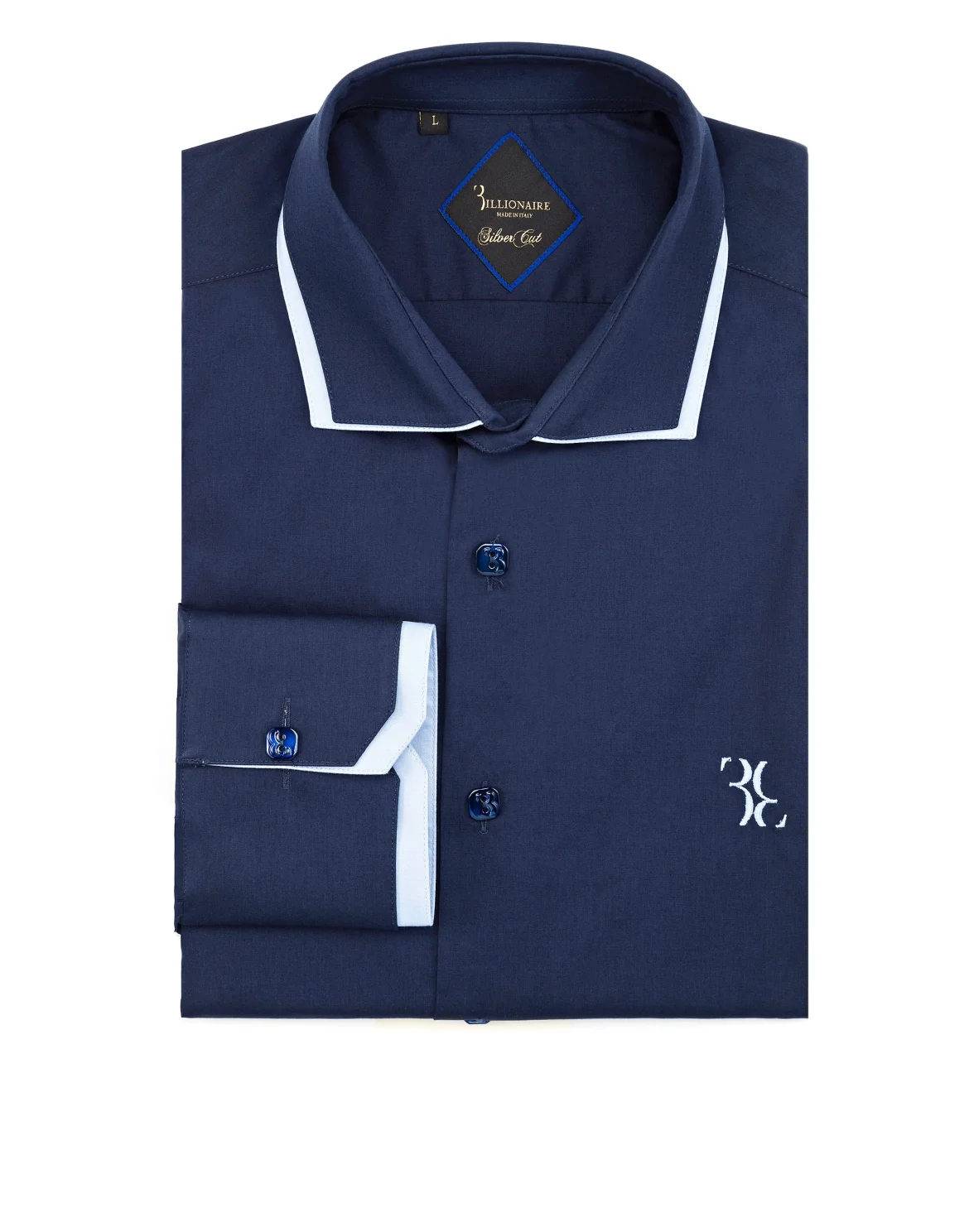 Shirt Silver Cut LS "Antòn", цвет: Синий