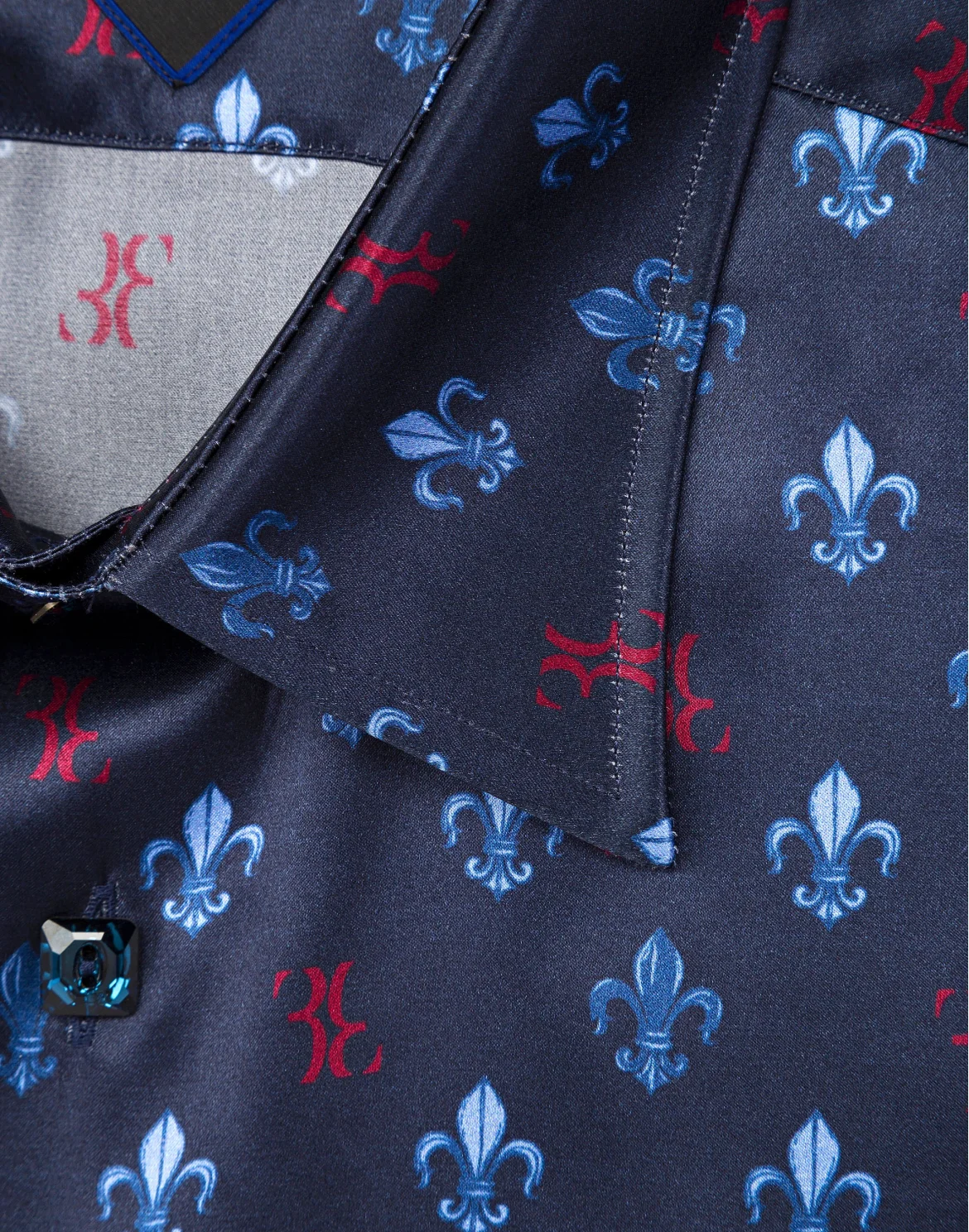 Shirt Silver Cut LS "Basilio", цвет: Синий