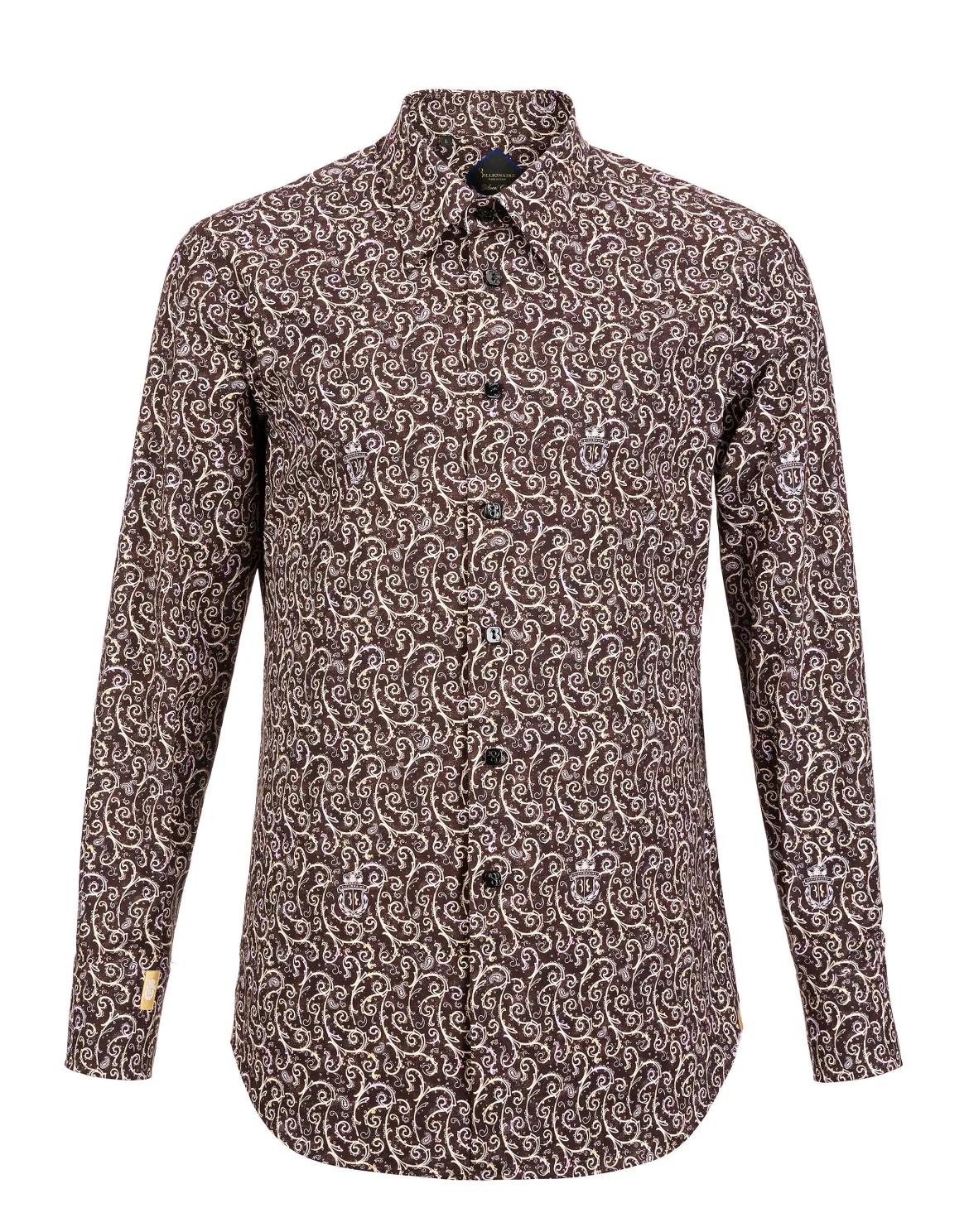 Shirt Silver Cut LS "Esteban", цвет: Черный