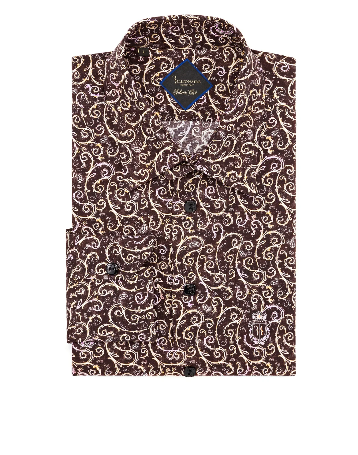 Shirt Silver Cut LS "Esteban", цвет: Черный