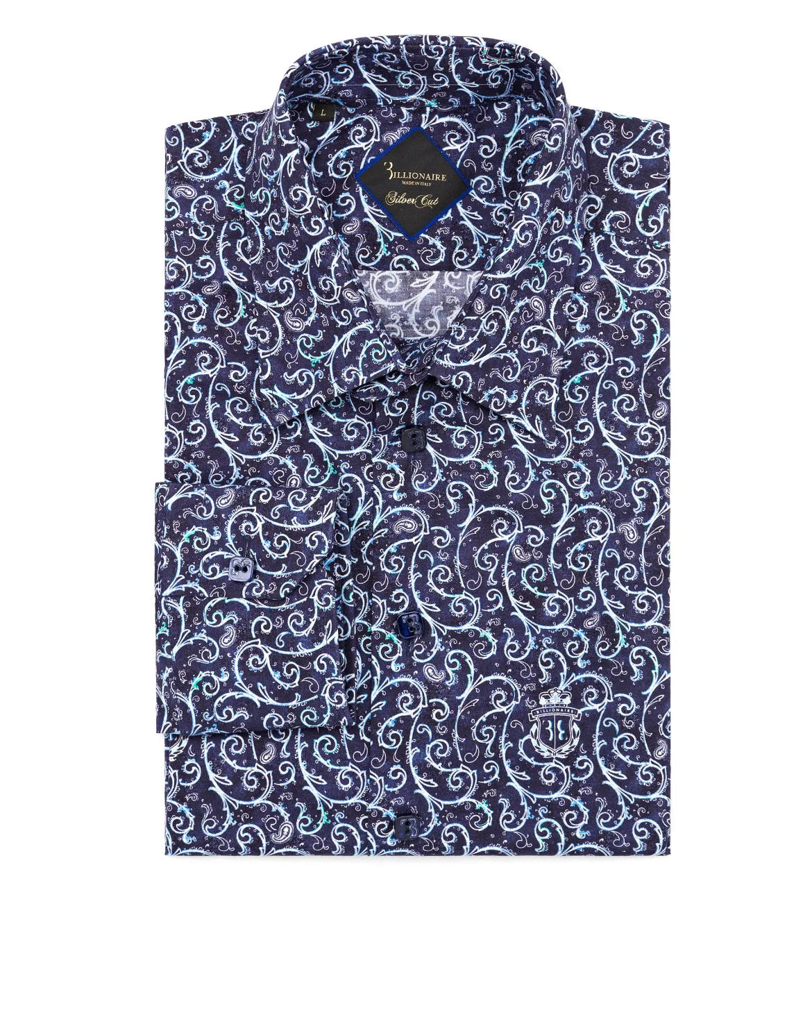 Shirt Silver Cut LS "Esteban", цвет: Синий