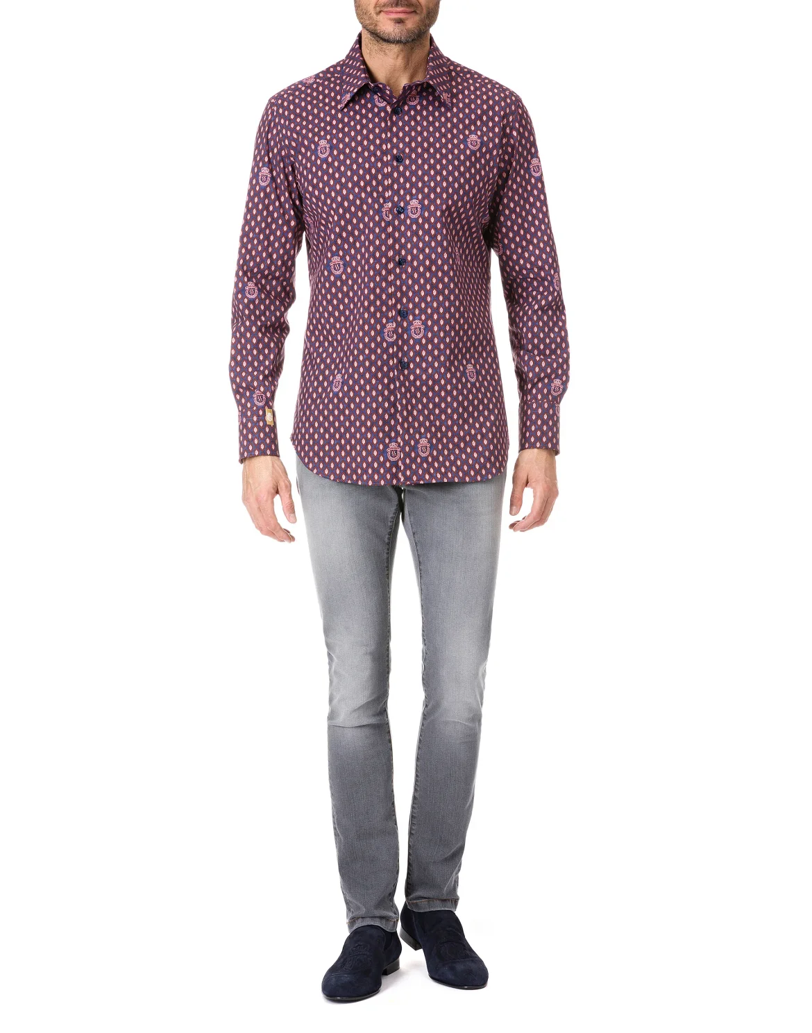 Shirt Silver Cut LS "Gabriel", цвет: Серый