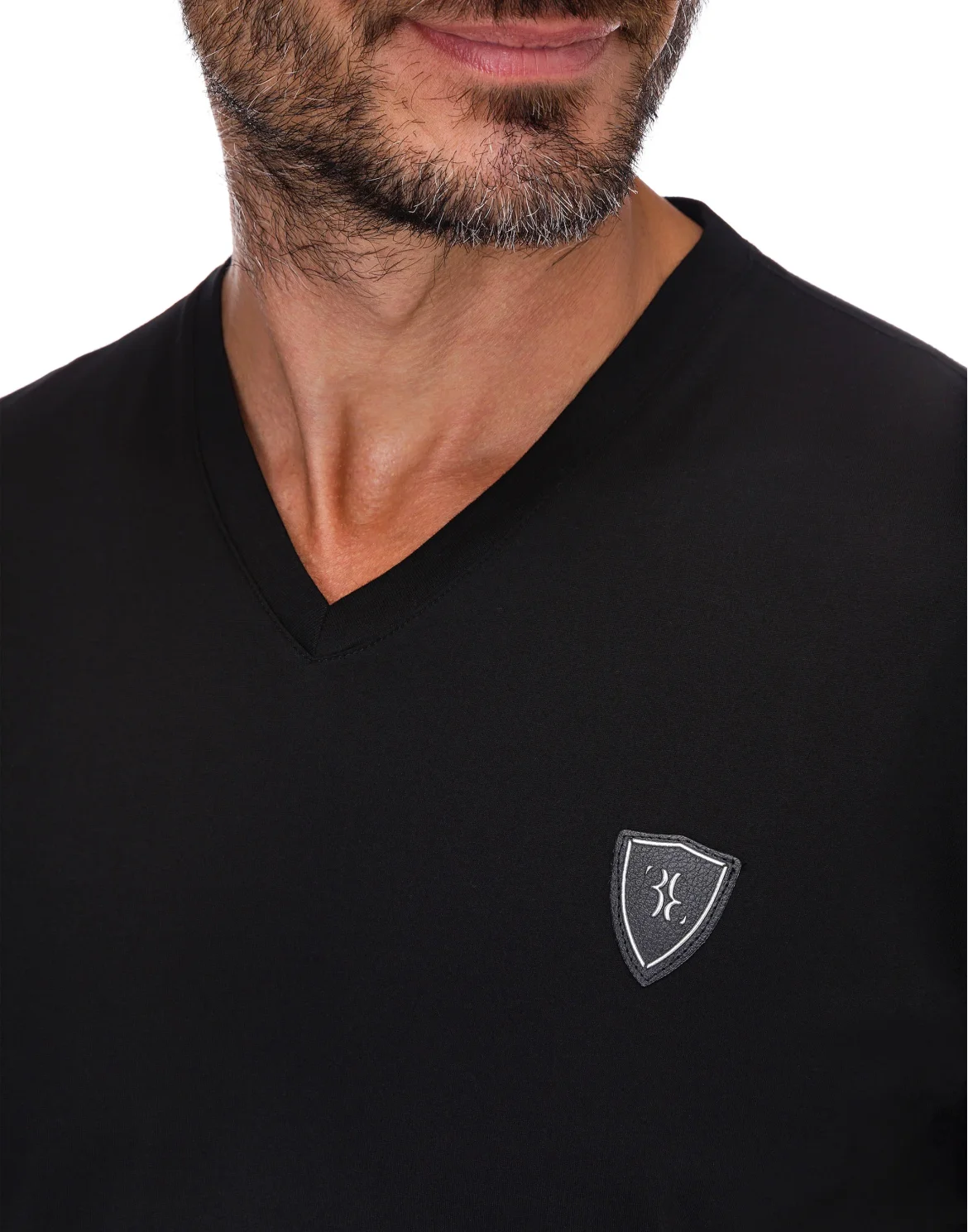 T-shirt V-Neck SS "Dionysos", цвет: Черный