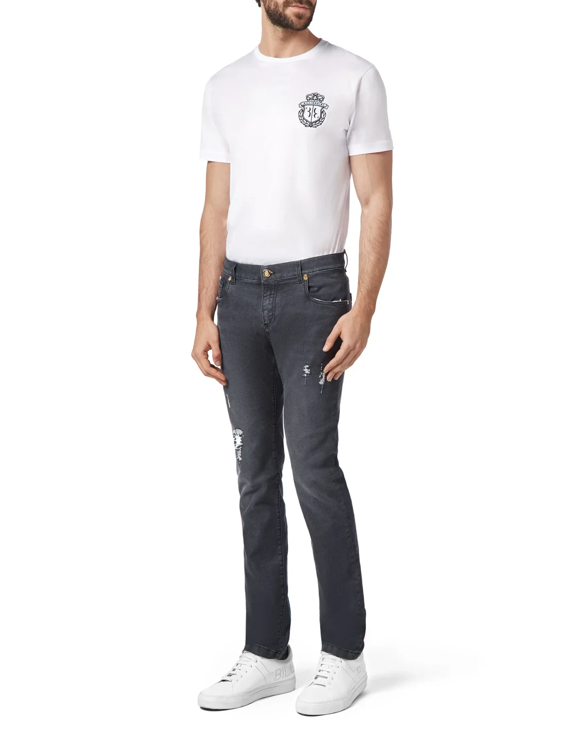 Super slim fit Statement, цвет: Черный