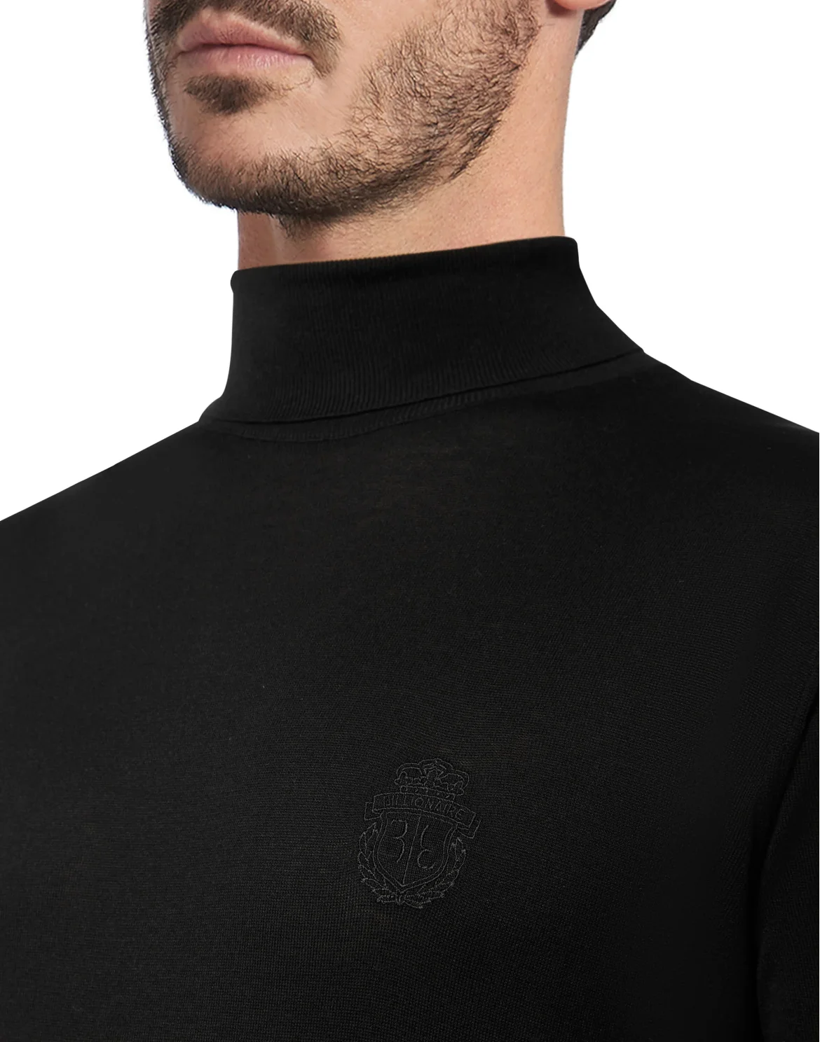 Turtle Neck LS Crest, цвет: Черный