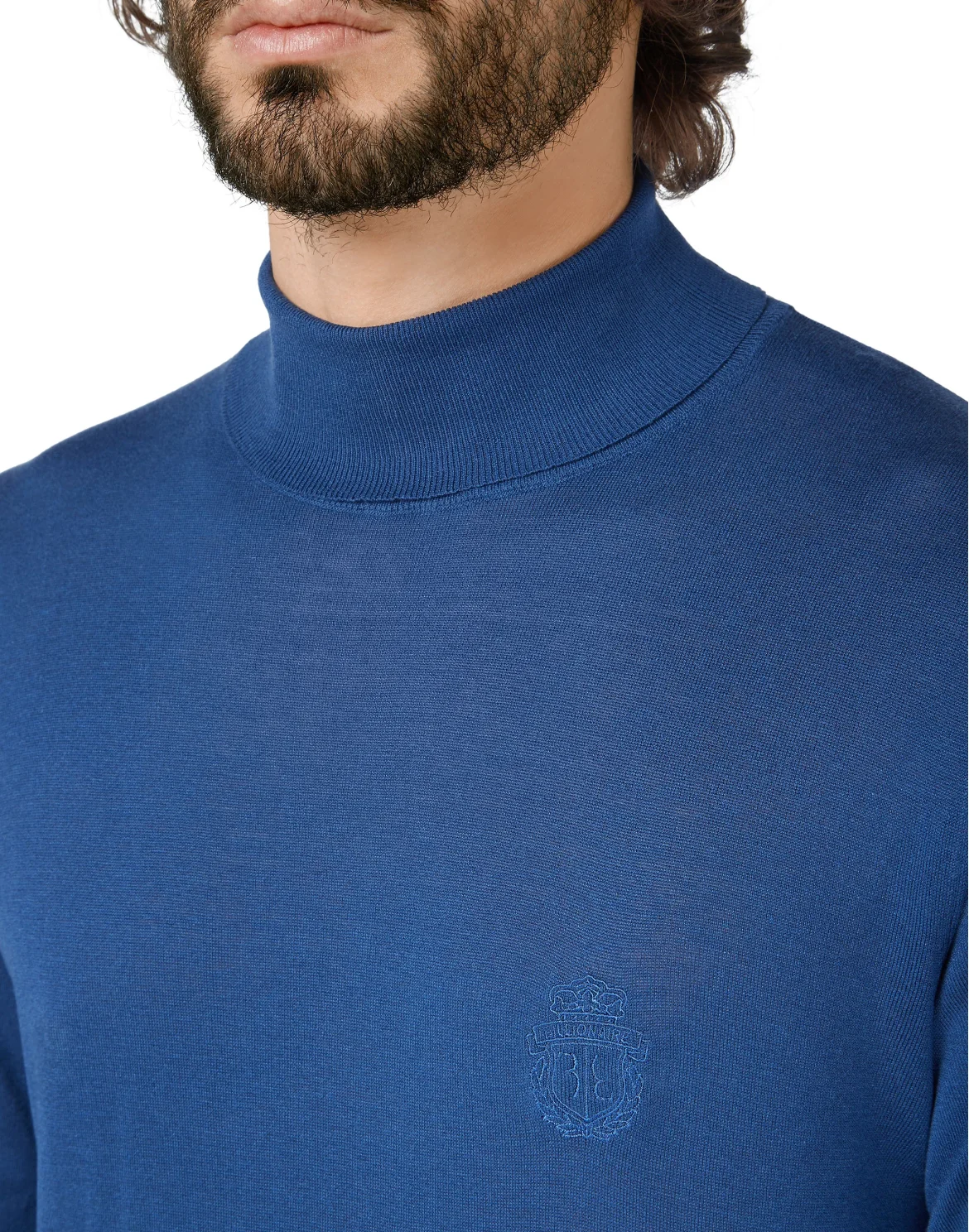Turtle Neck LS Crest, цвет: Синий