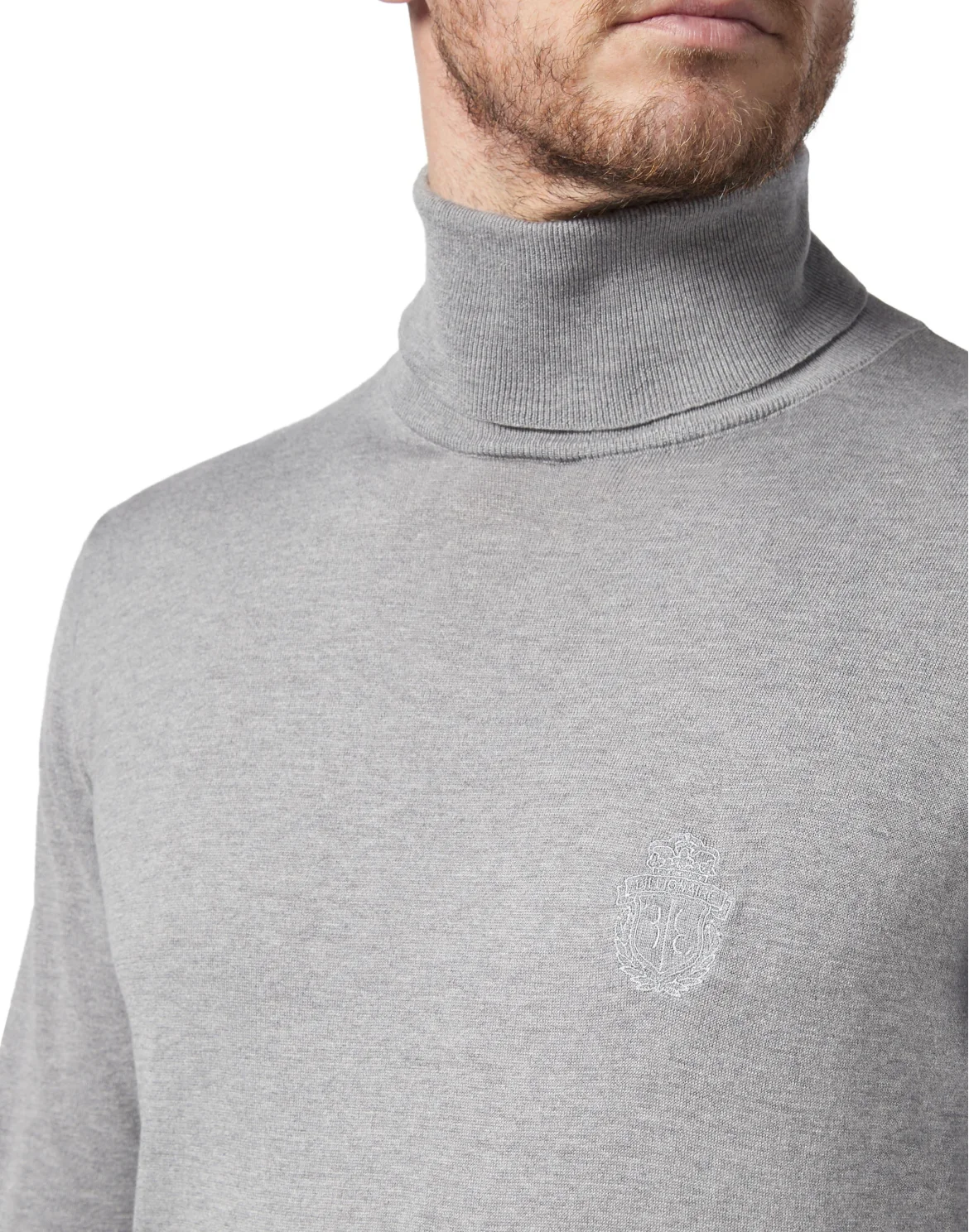 Turtle Neck LS Crest, цвет: Серый