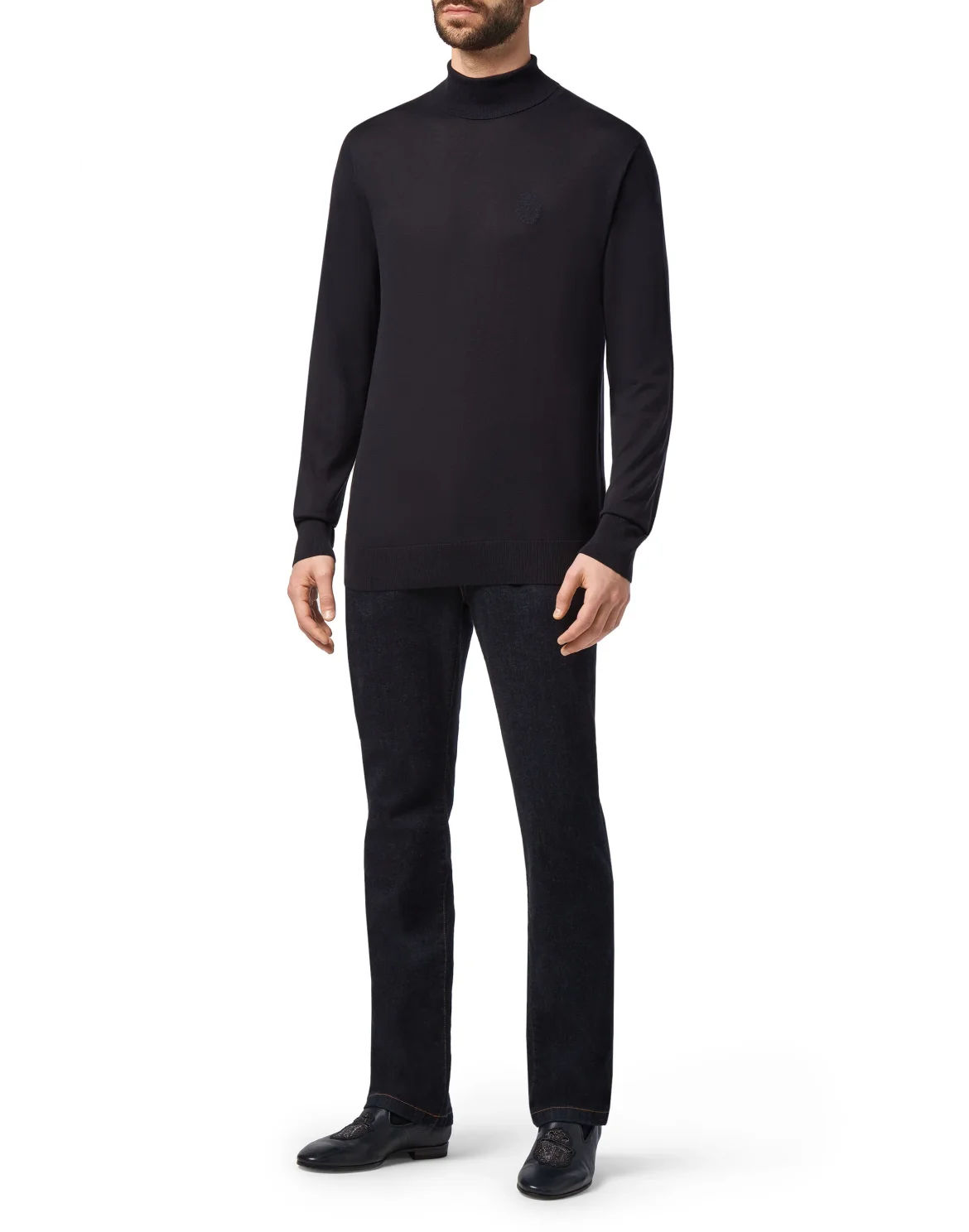 Turtle Neck LS Crest, цвет: Синий