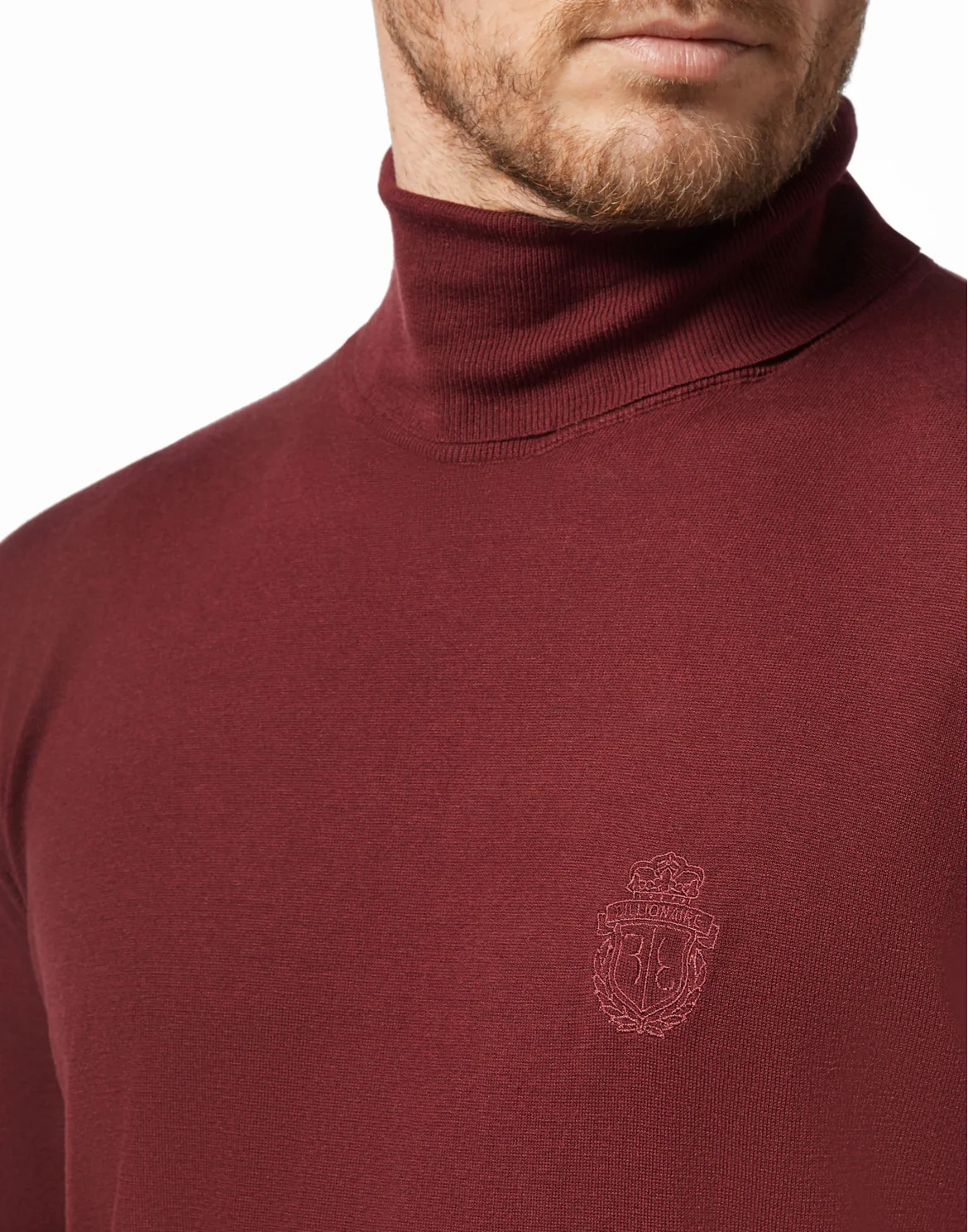 Turtle Neck LS Crest, цвет: Красный