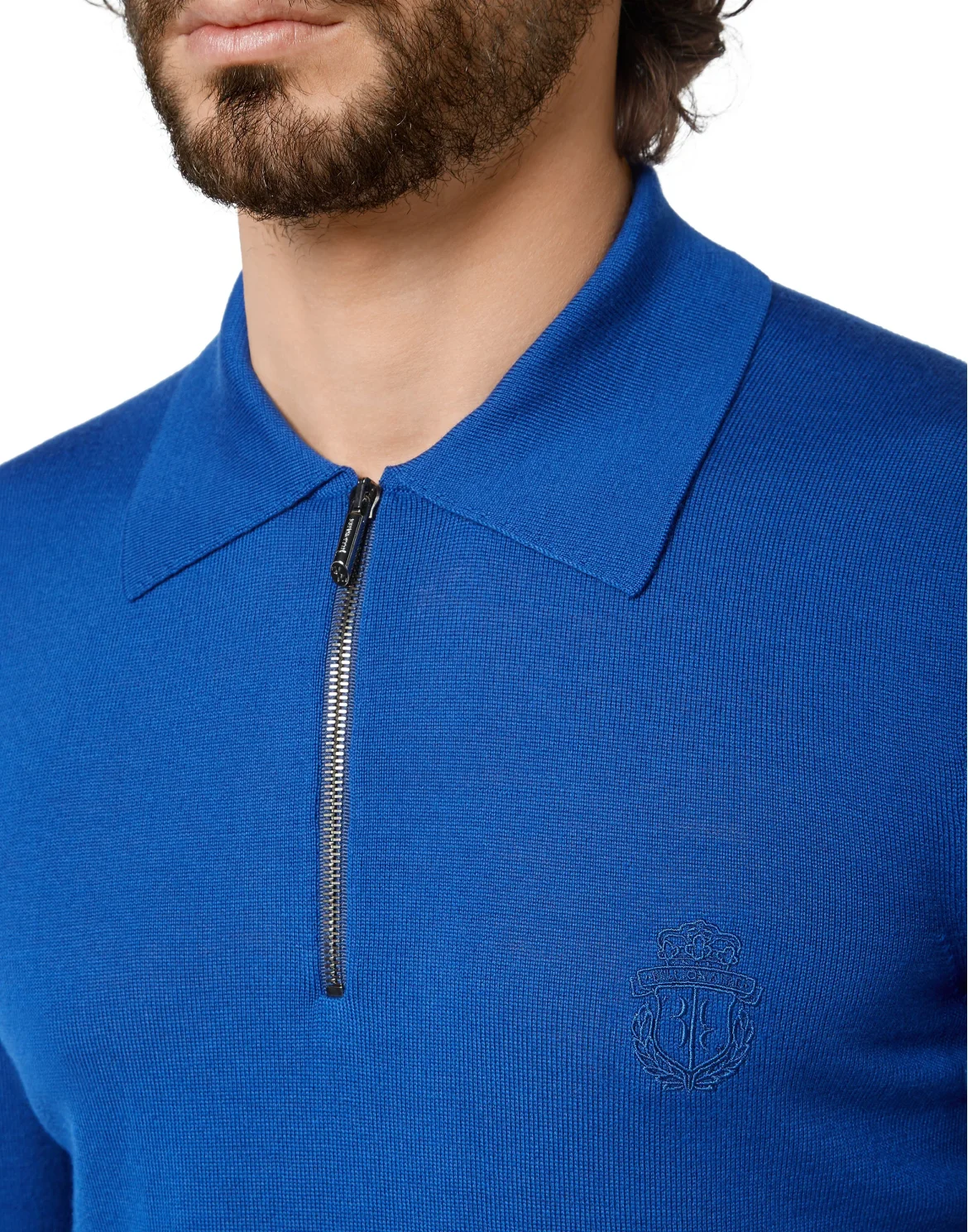 Pullover zip mock Crest, цвет: Синий