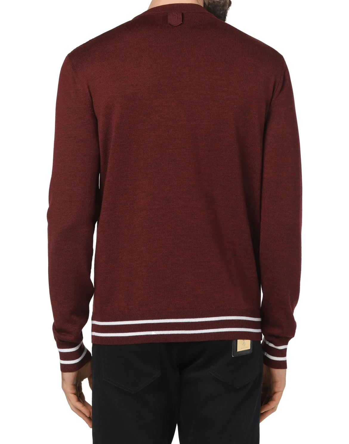 Pullover Round Neck LS Statement, цвет: Красный