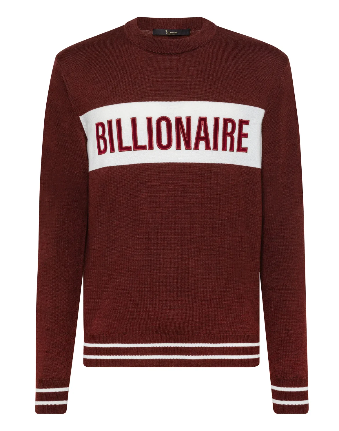Pullover Round Neck LS Statement, цвет: Красный