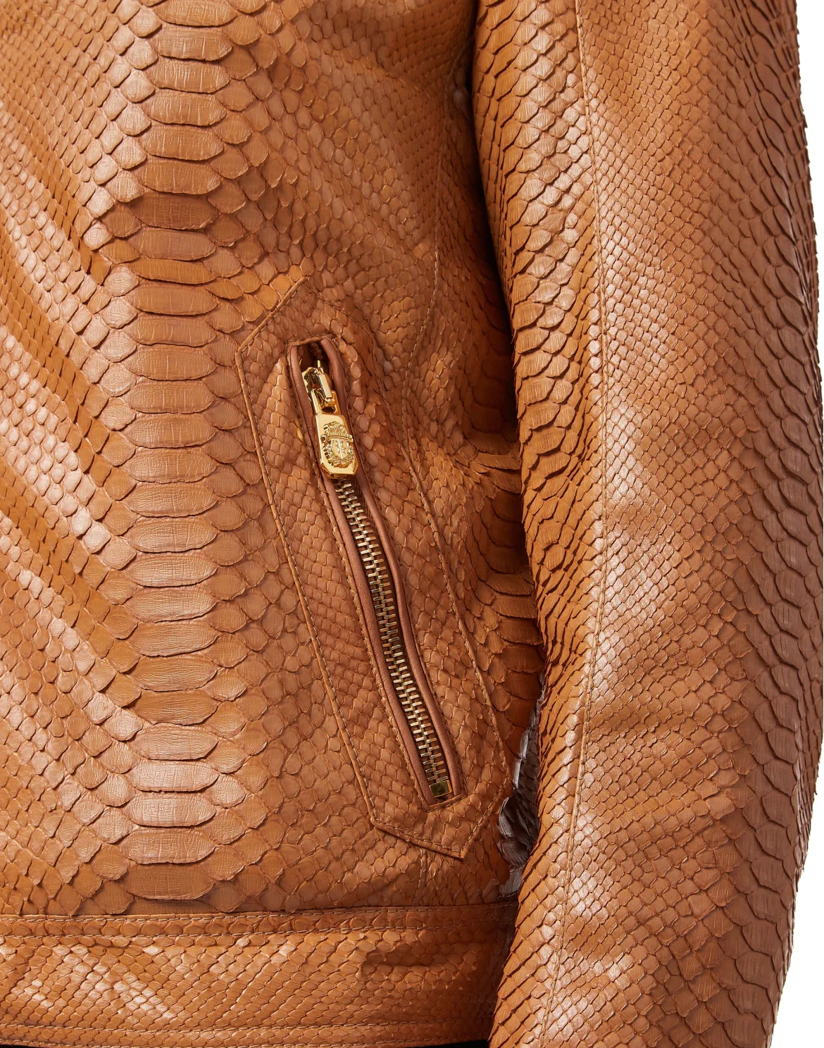 Leather Jacket Luxury, цвет: Коричневый