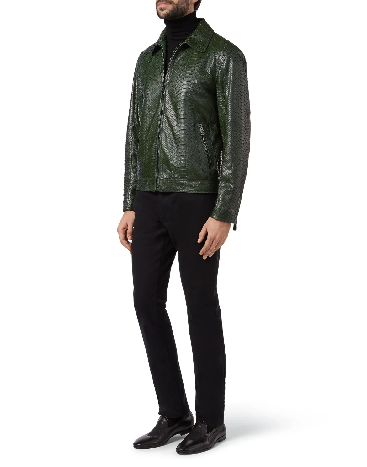 Leather Jacket Luxury, цвет: Зеленый