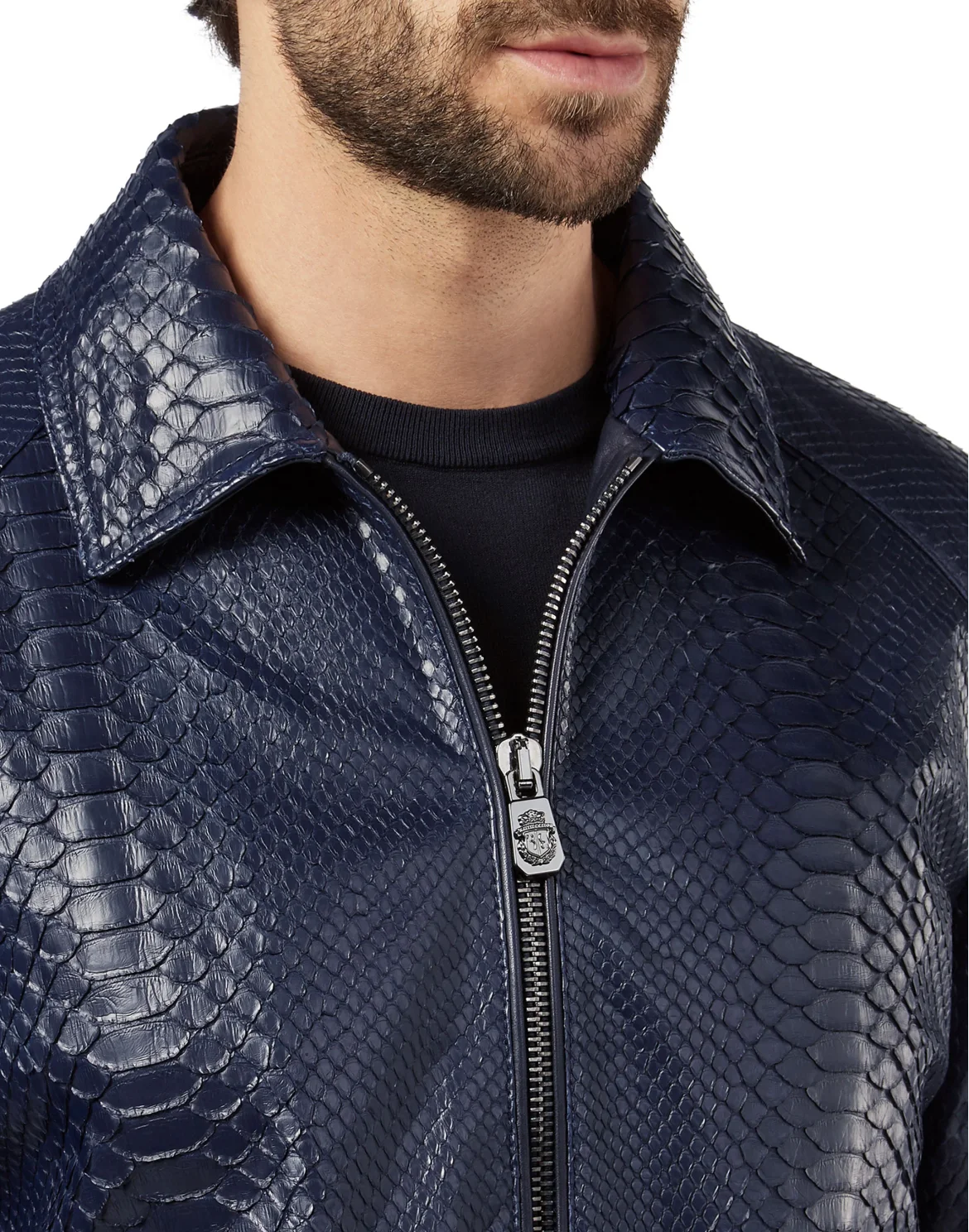 Leather Jacket Luxury, цвет: Синий