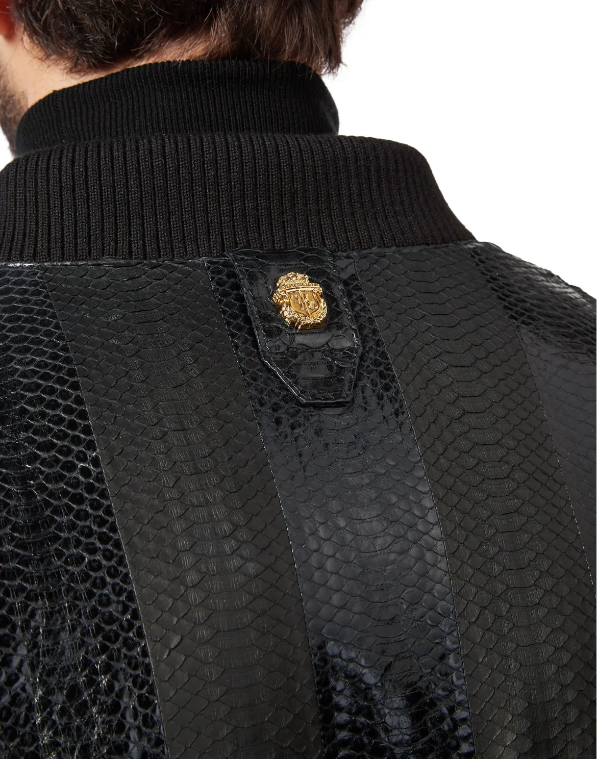 Leather Bomber Luxury, цвет: Черный