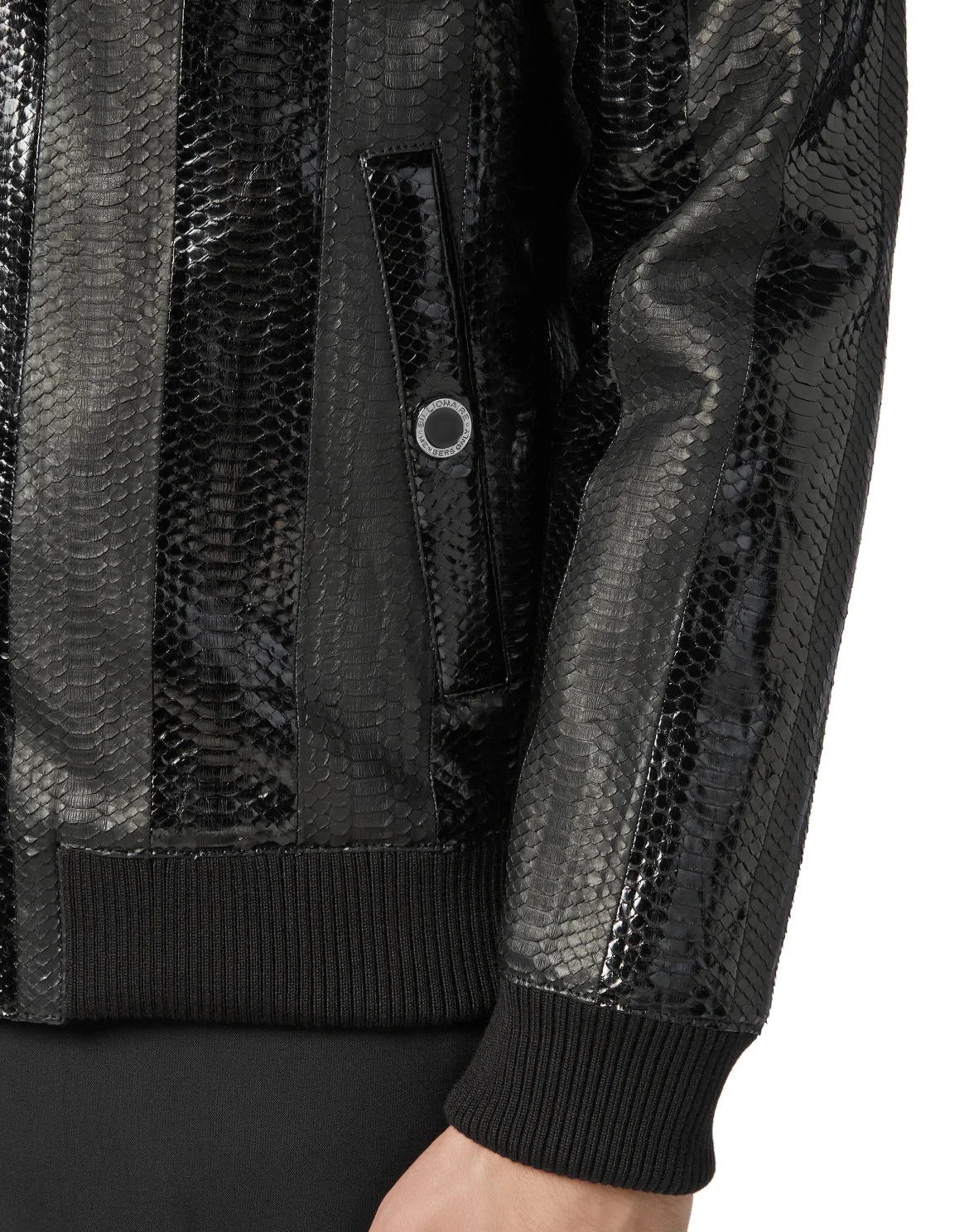 Leather Bomber Luxury, цвет: Черный