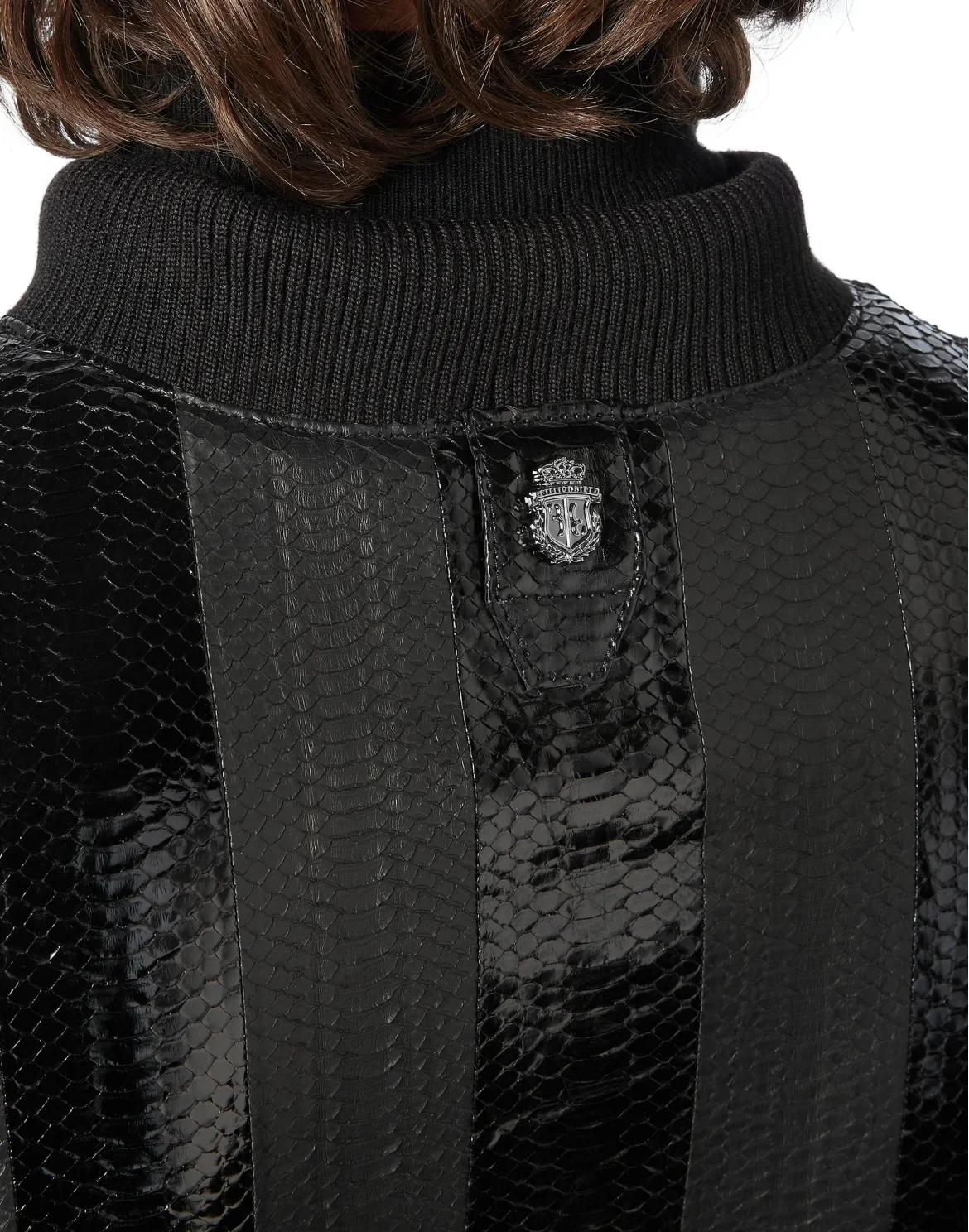 Leather Bomber Luxury, цвет: Черный
