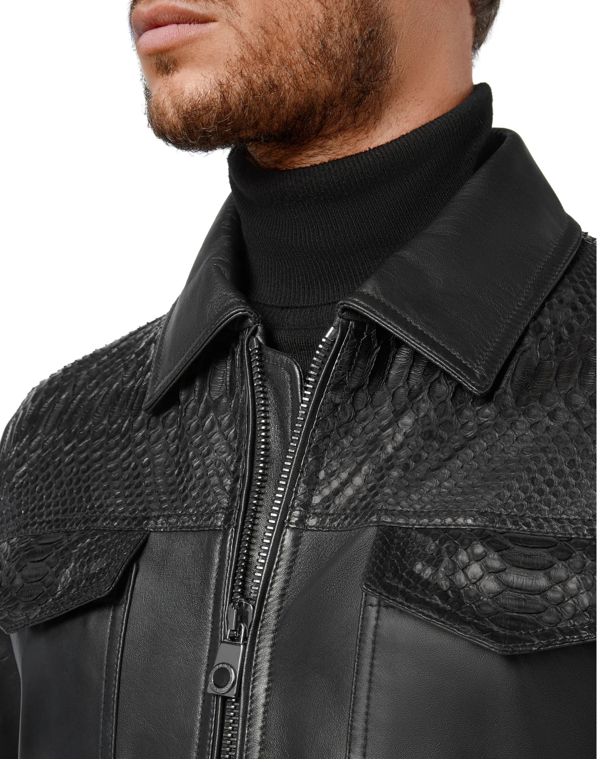 Leather Jacket Luxury, цвет: Черный