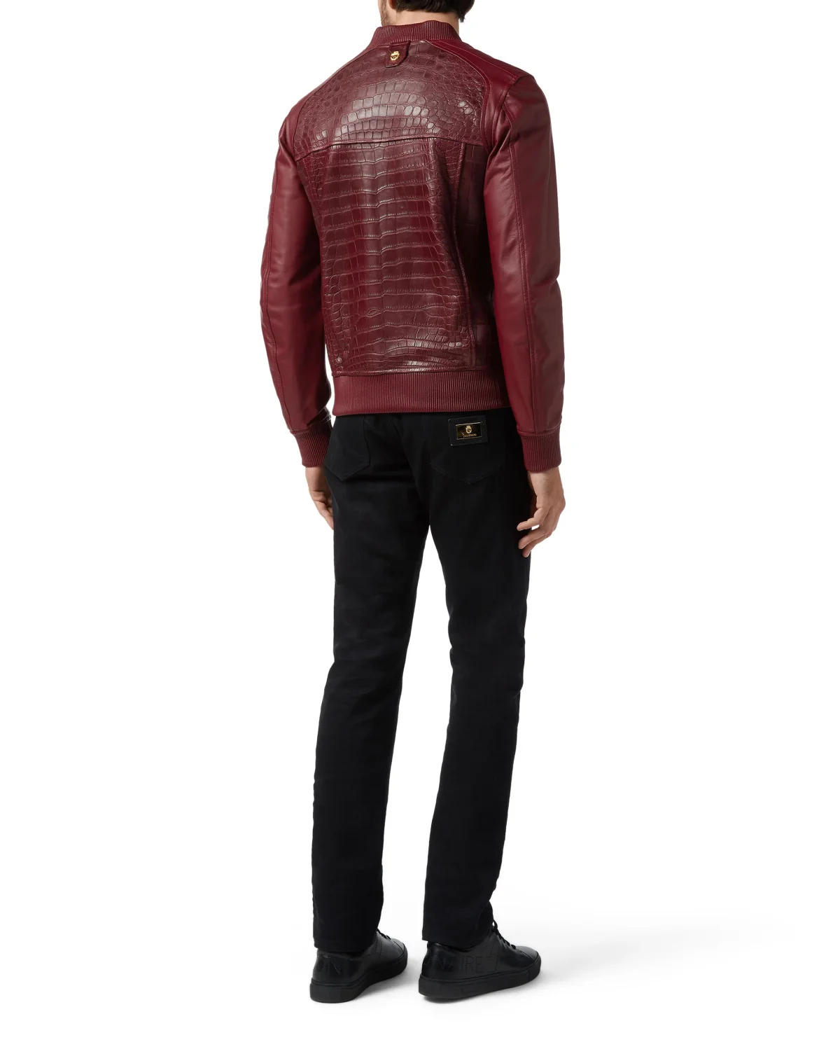 Leather Bomber Statement, цвет: Красный