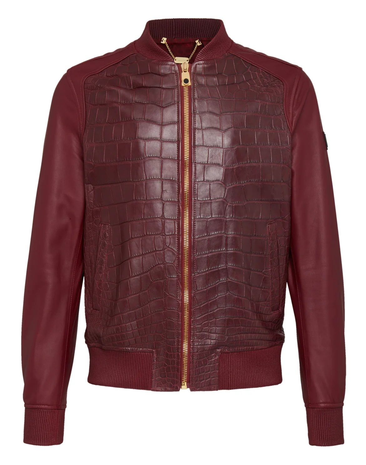 Leather Bomber Statement, цвет: Красный