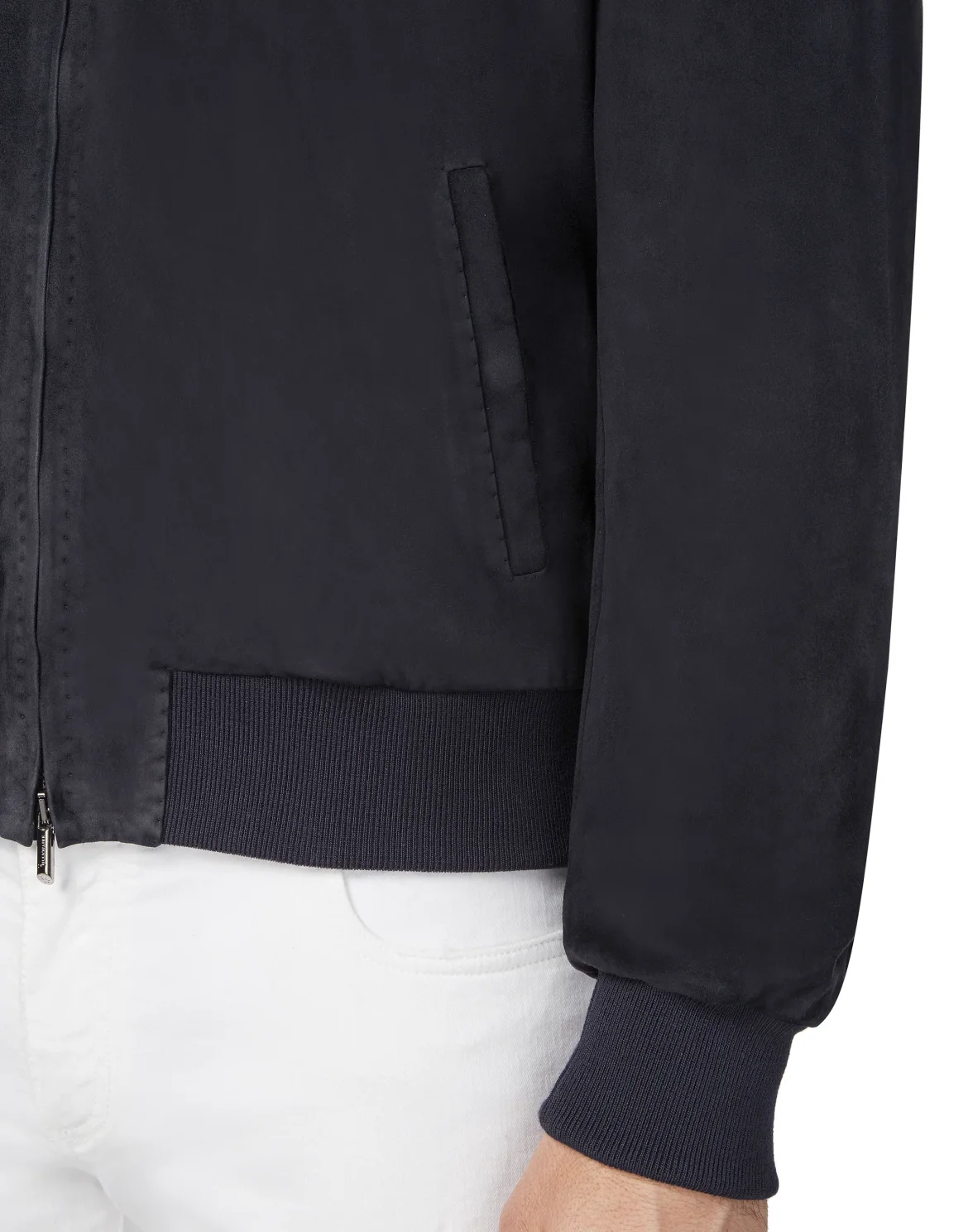 Leather Bomber Crest, цвет: Синий