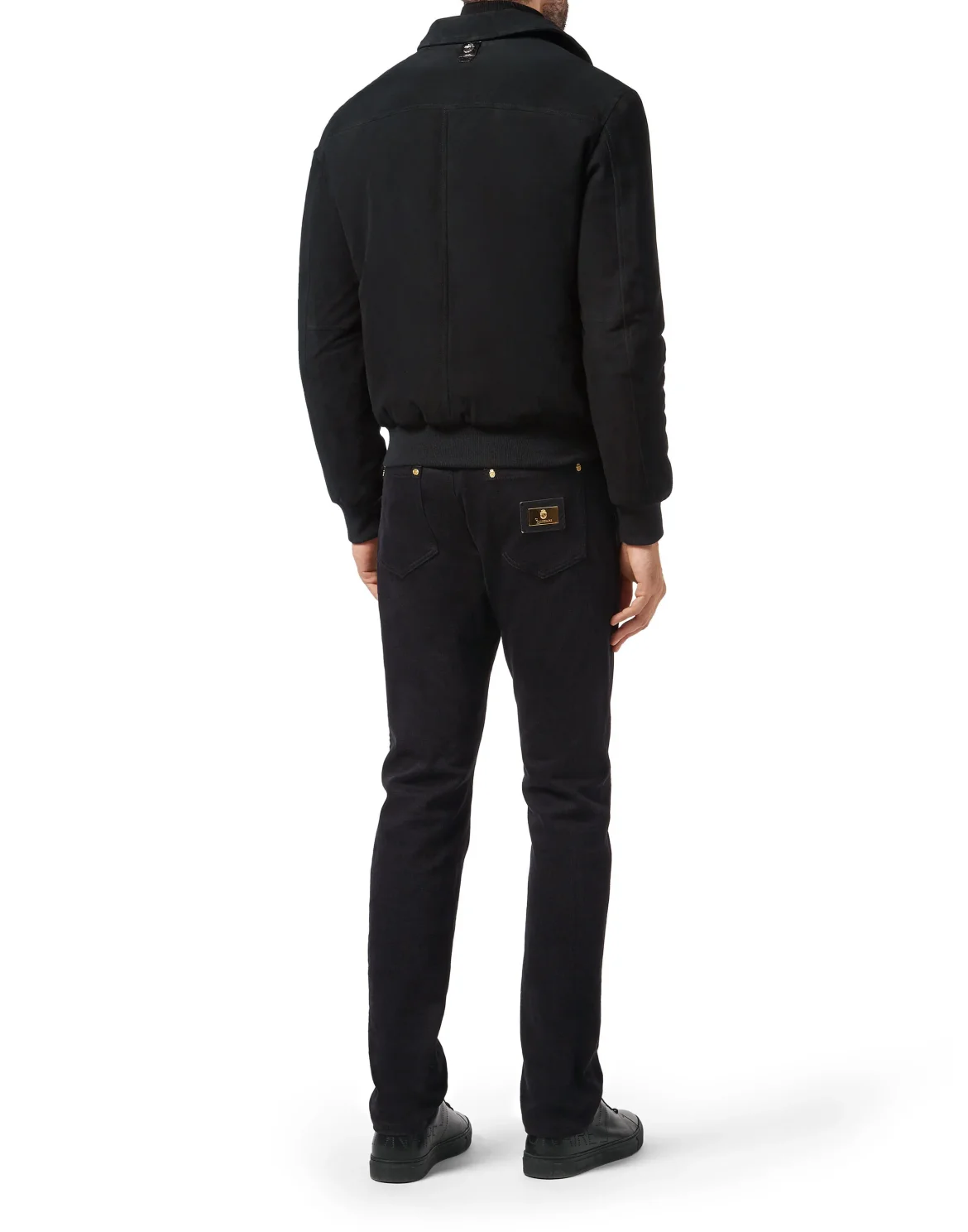 Leather Bomber Statement, цвет: Черный