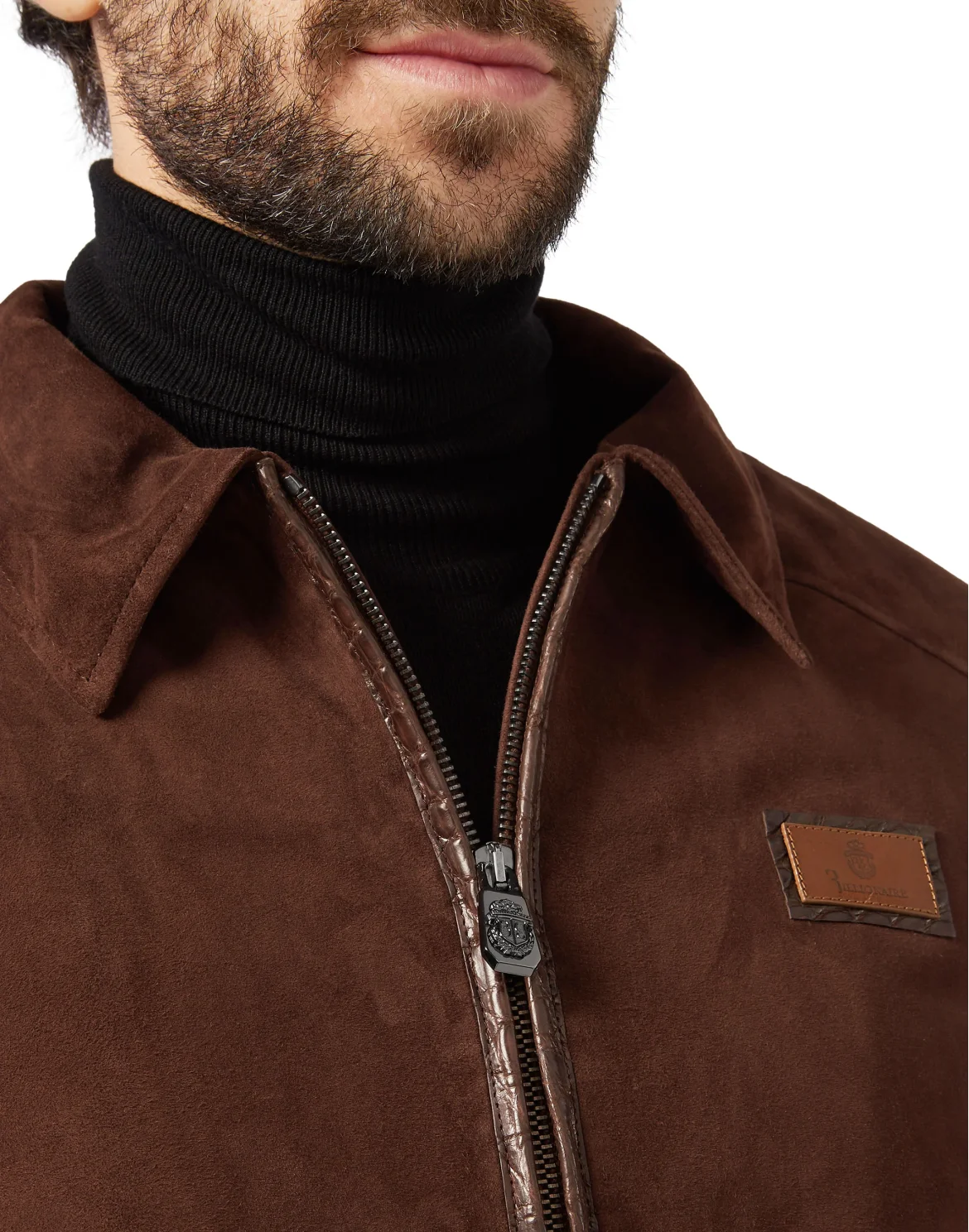 Leather Bomber Statement, цвет: Коричневый