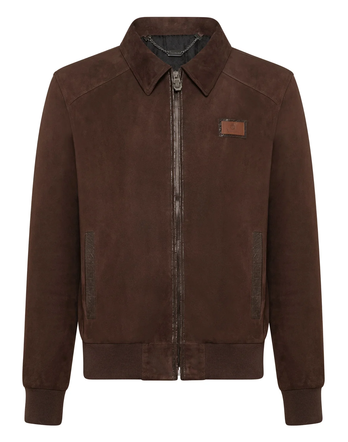 Leather Bomber Statement, цвет: Коричневый