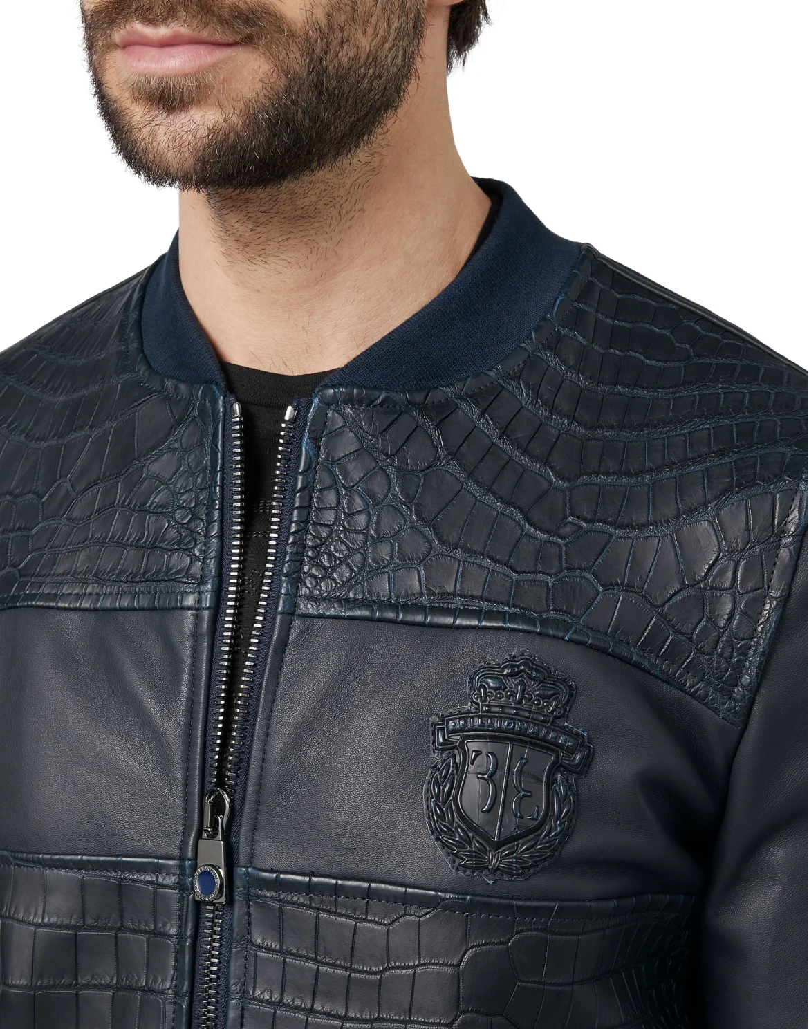 Leather Jacket Crest, цвет: Синий