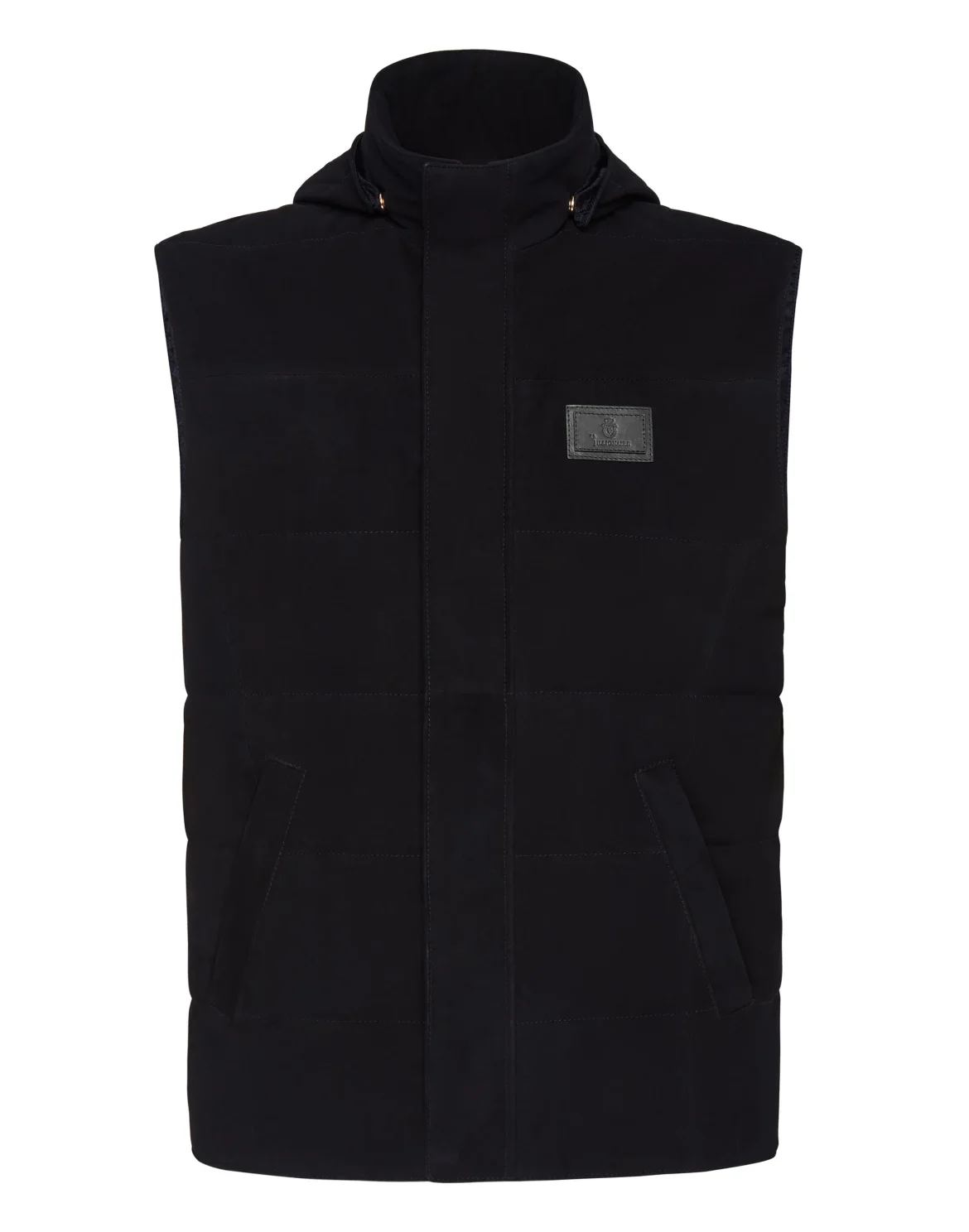 Leather Vest Short Statement, цвет: Черный