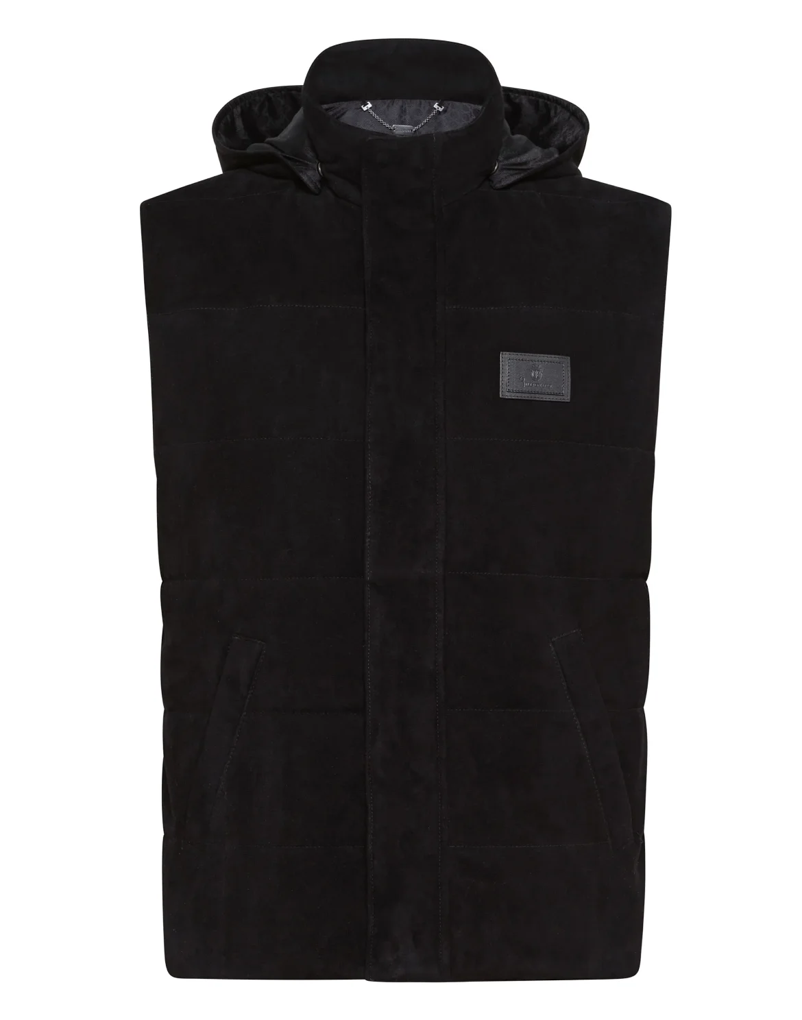 Leather Vest Short Statement, цвет: Черный