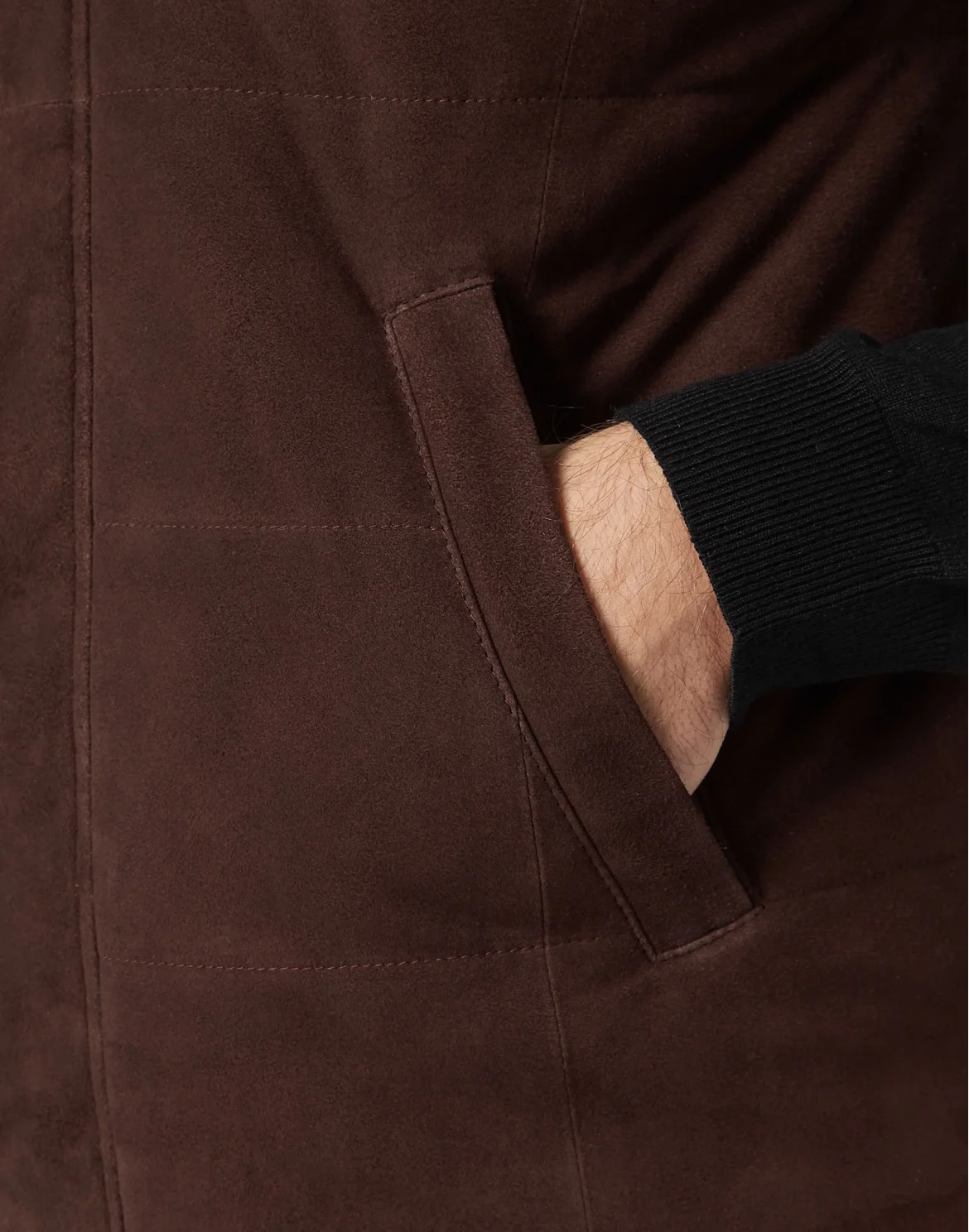 Leather Vest Short Statement, цвет: Коричневый