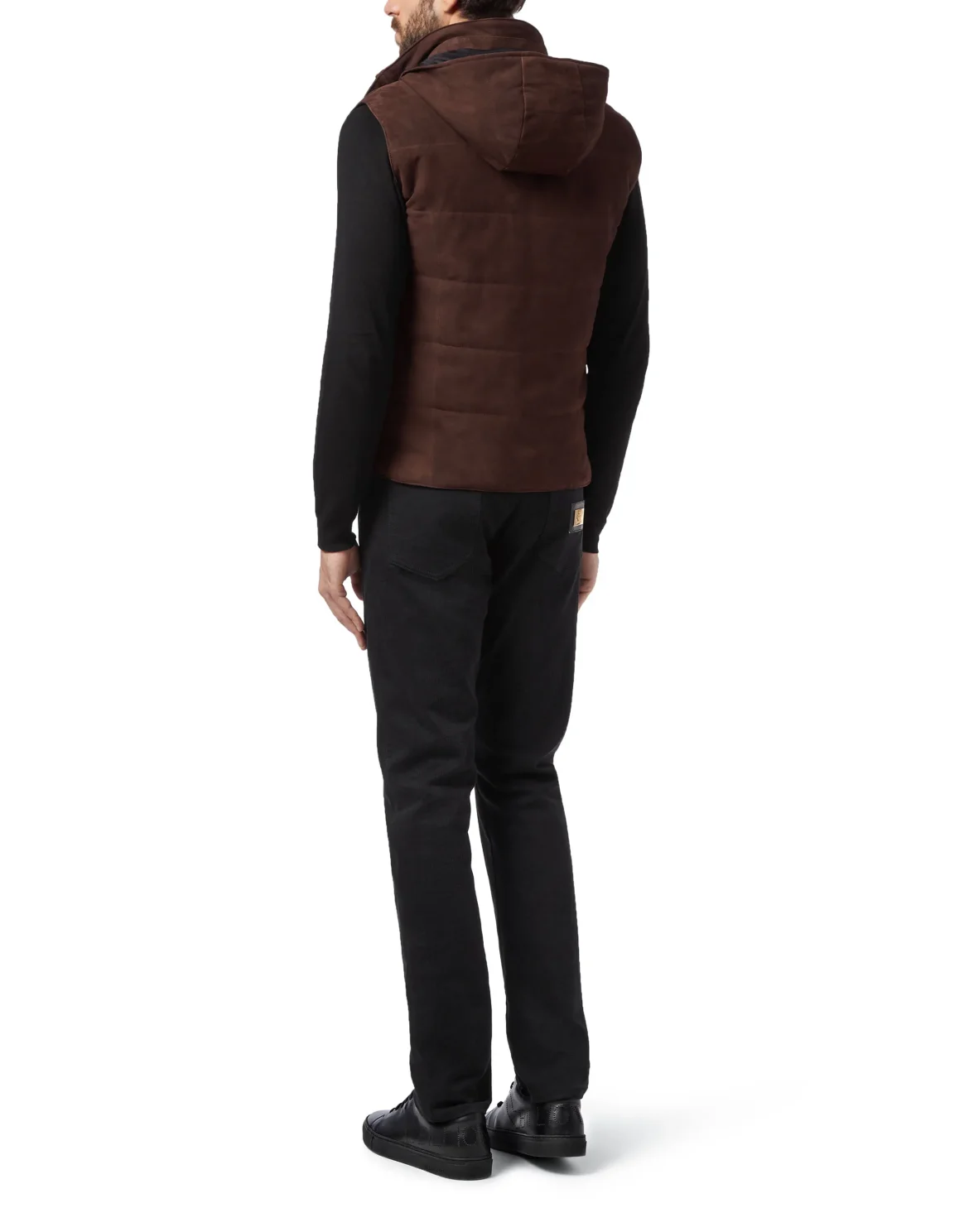 Leather Vest Short Statement, цвет: Коричневый