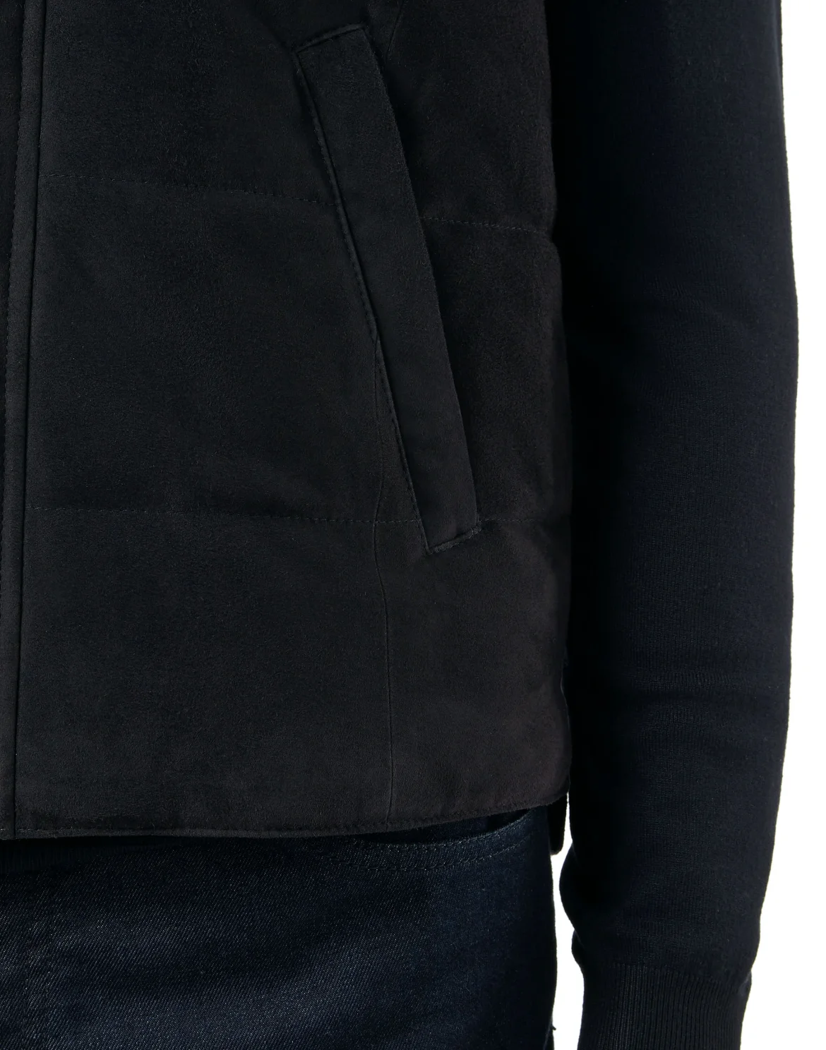 Leather Vest Short Statement, цвет: Синий