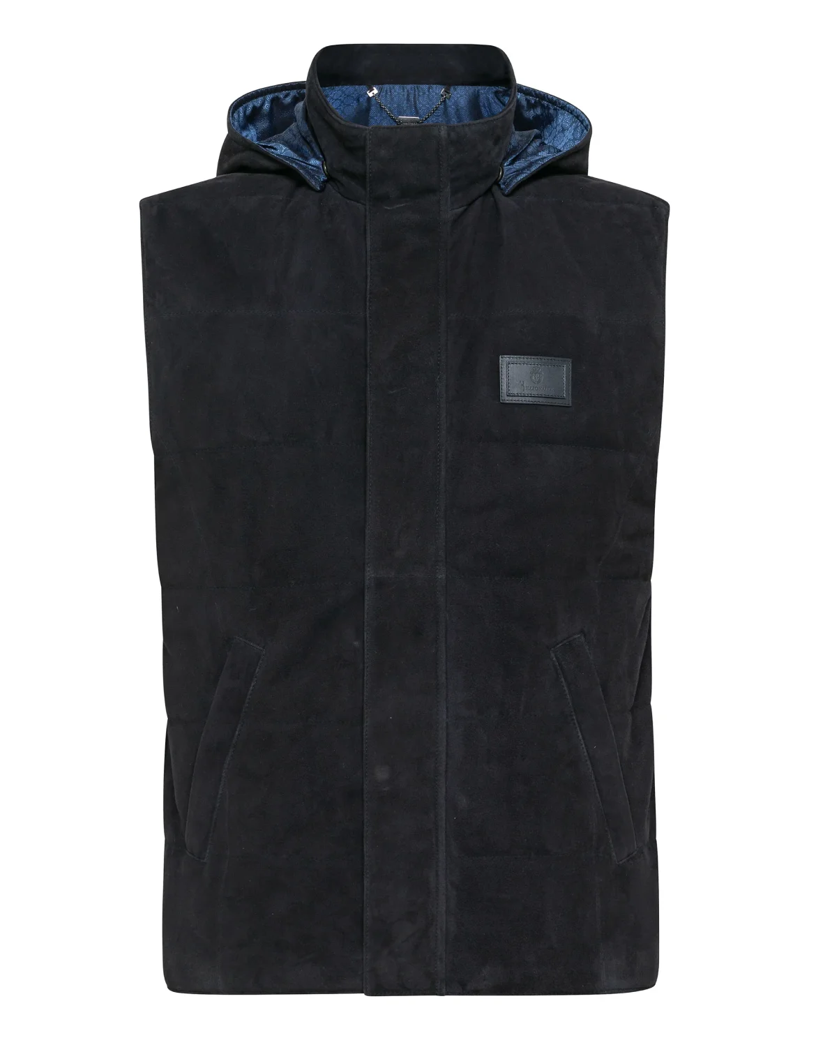Leather Vest Short Statement, цвет: Синий