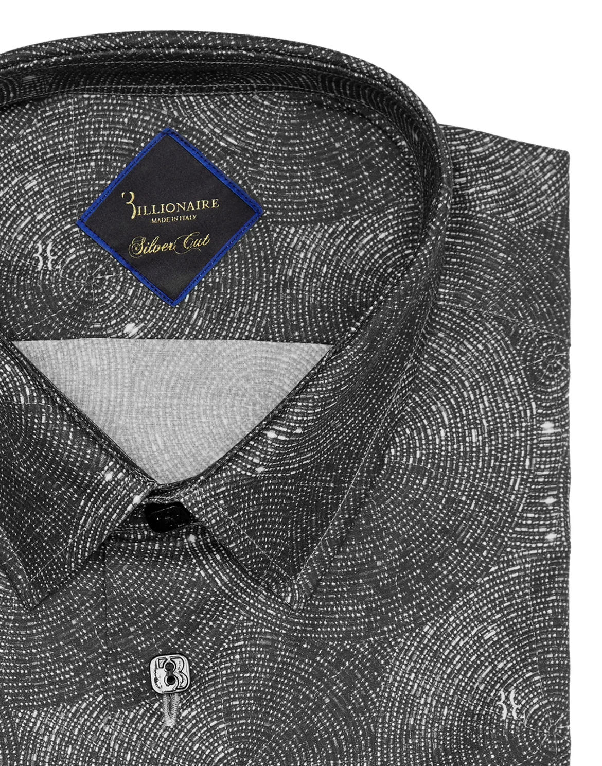 Shirt Silver Cut LS Crystal/Multi Geometric, цвет: Черный