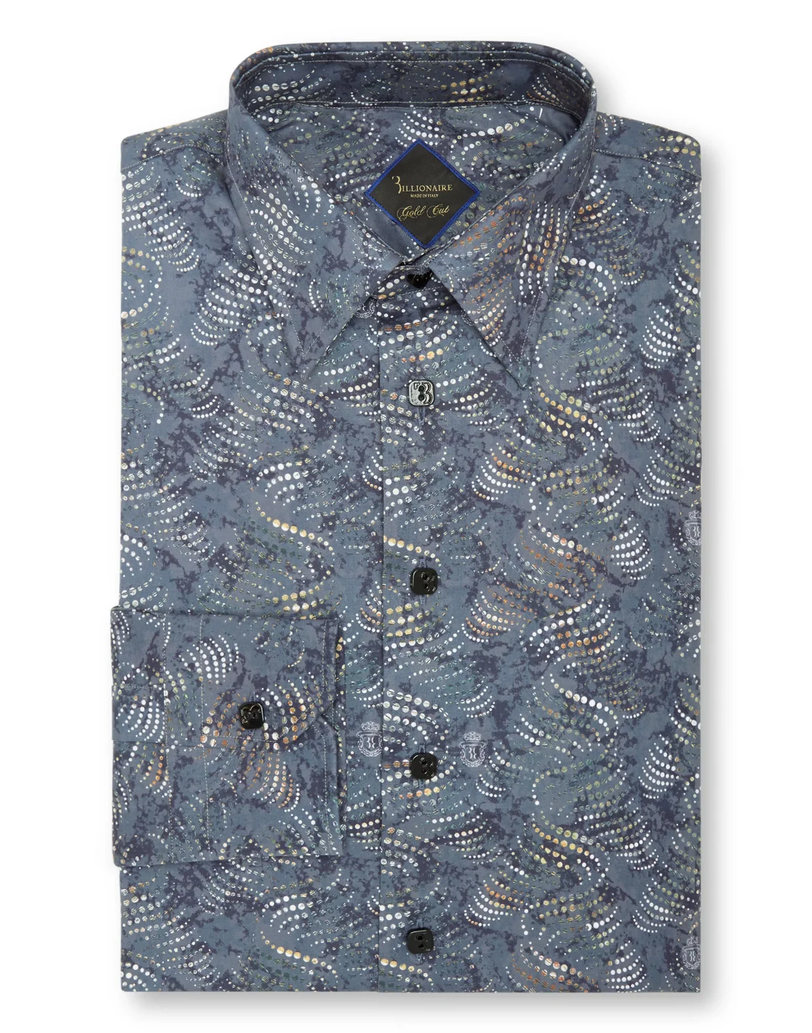 Shirt Gold Cut LS Milano/Multi Geometric, цвет: Синий