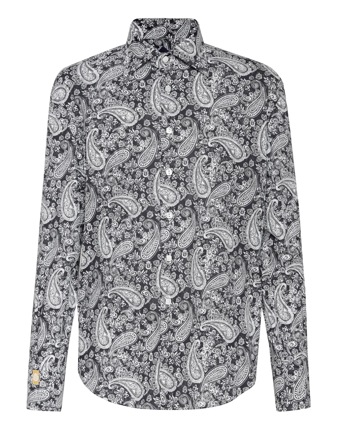 Shirt Gold Cut LS Flavio/Watch Paisley, цвет: Черный