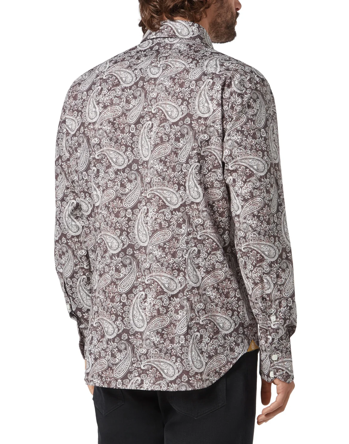 Shirt Gold Cut LS Flavio/Watch Paisley, цвет: Красный